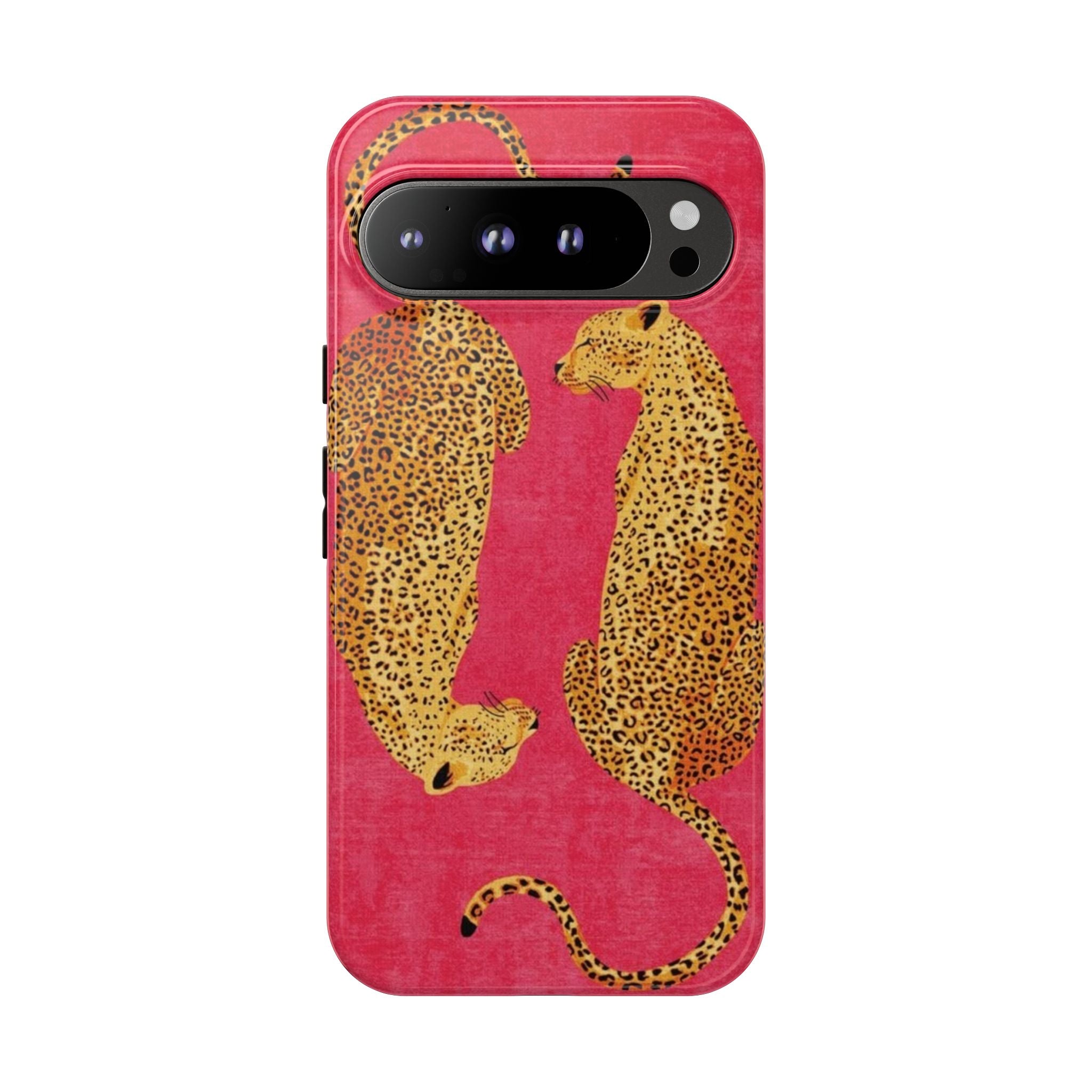 Pink Leopard Phone Case – Bold Animal Print Protective Case