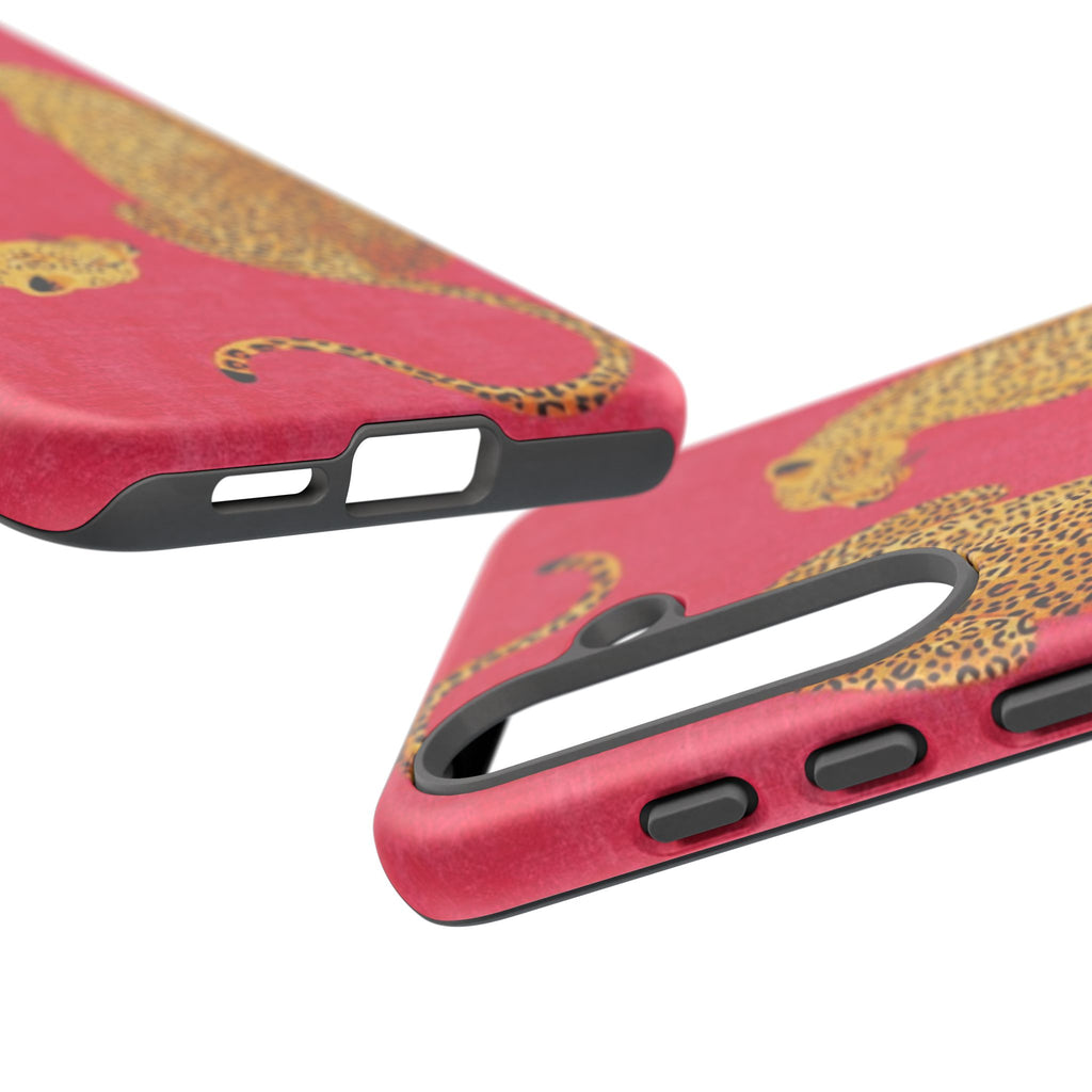 Pink Leopard Phone Case – Bold Animal Print Protective Case