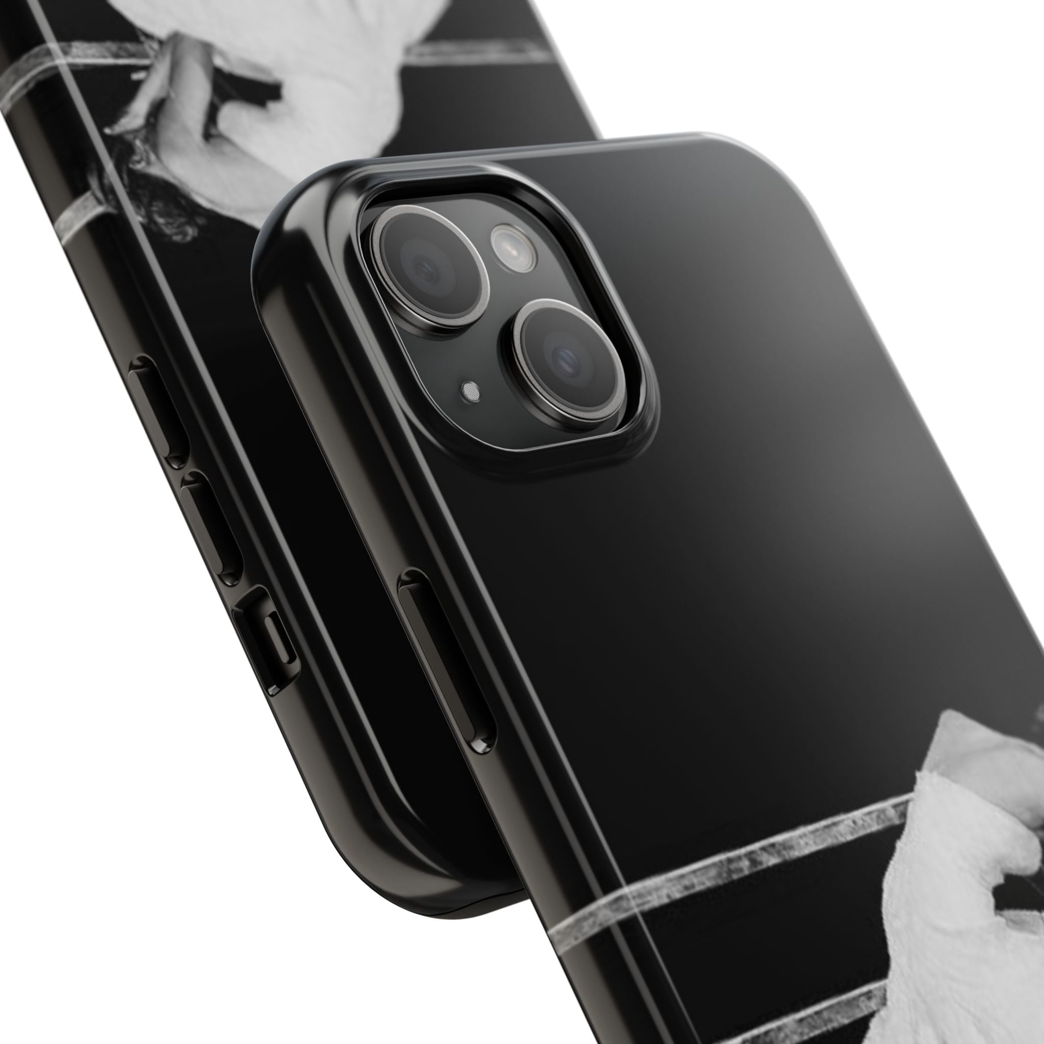 Vintage Ballerina Tough Phone Case — Black & White Dance Photo Protective Cover