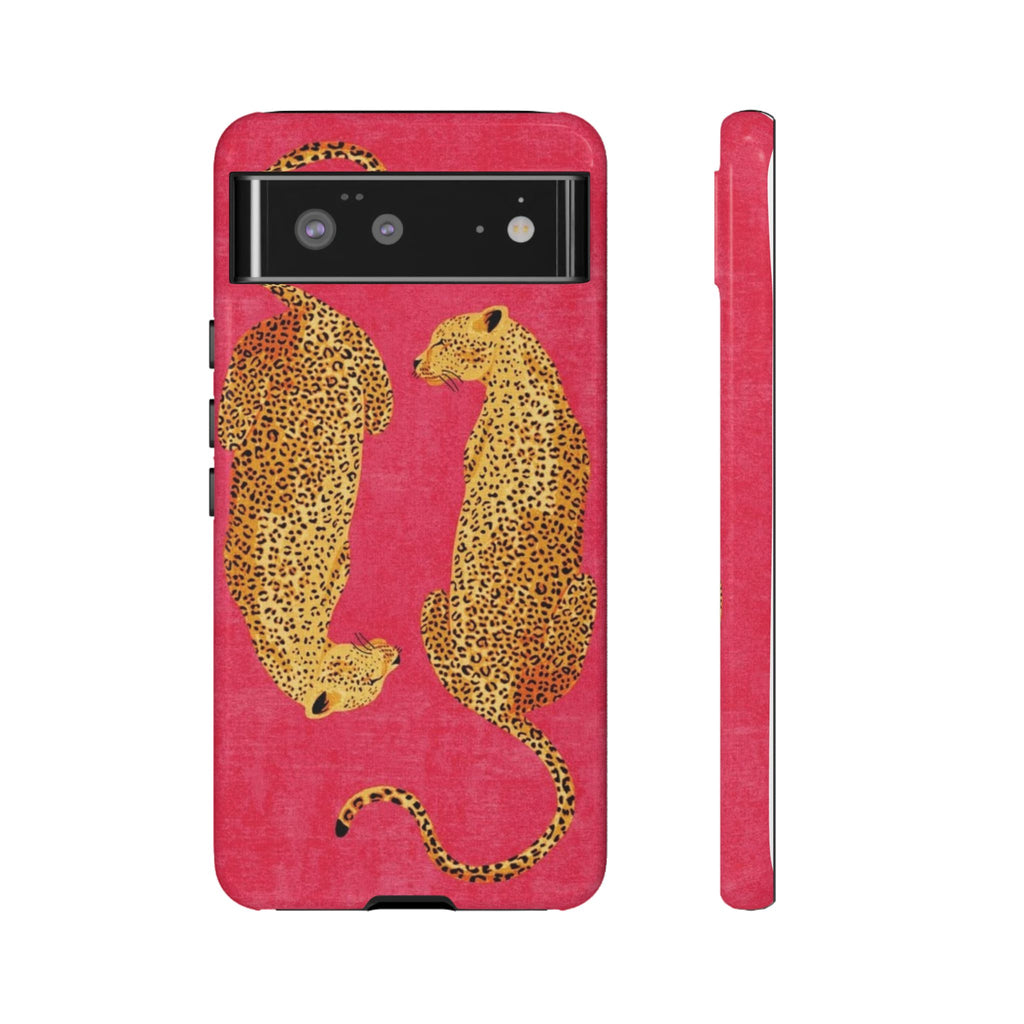Pink Leopard Phone Case – Bold Animal Print Protective Case