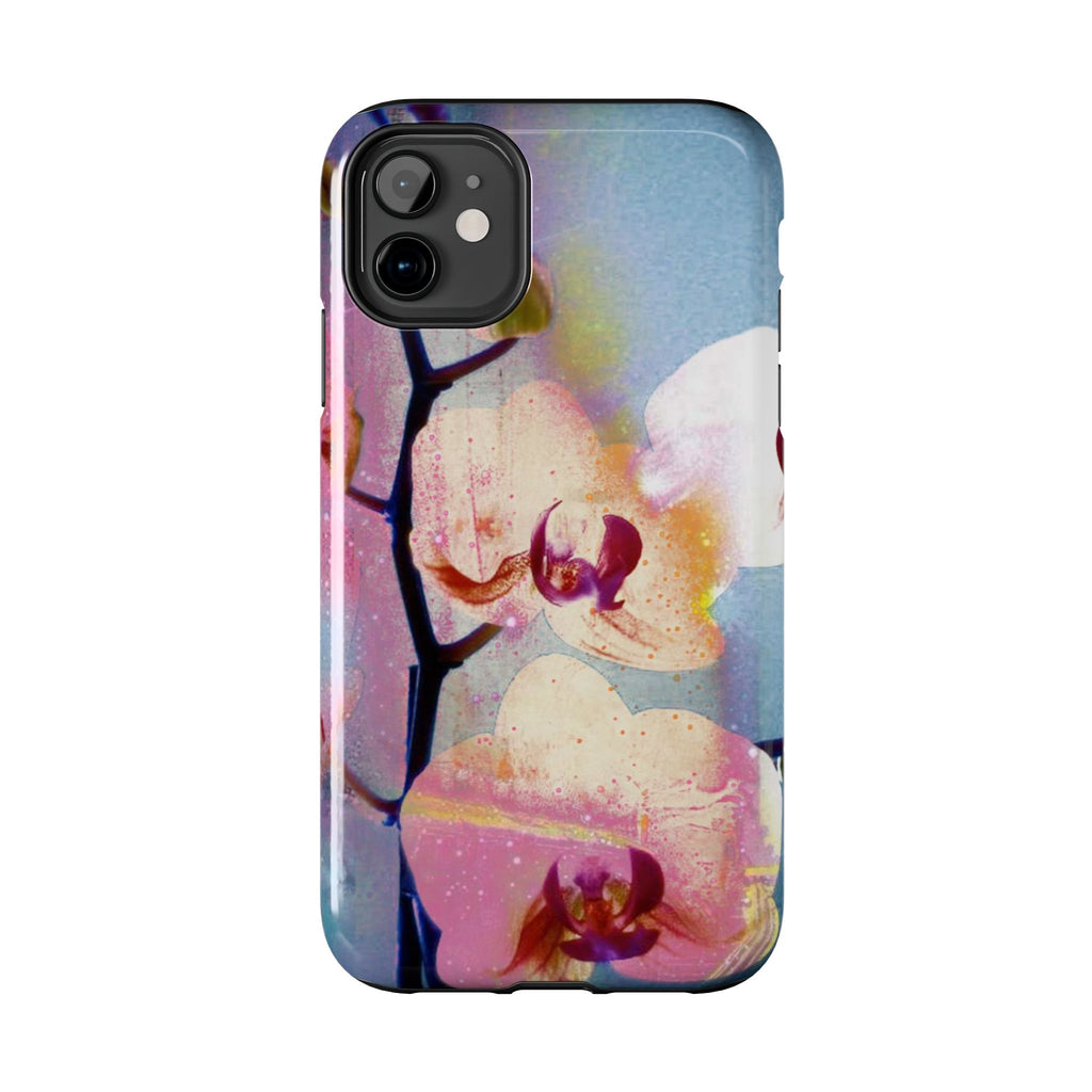 Orchid Tough Phone Case — Pastel Floral Protective Cover for iPhone & Android