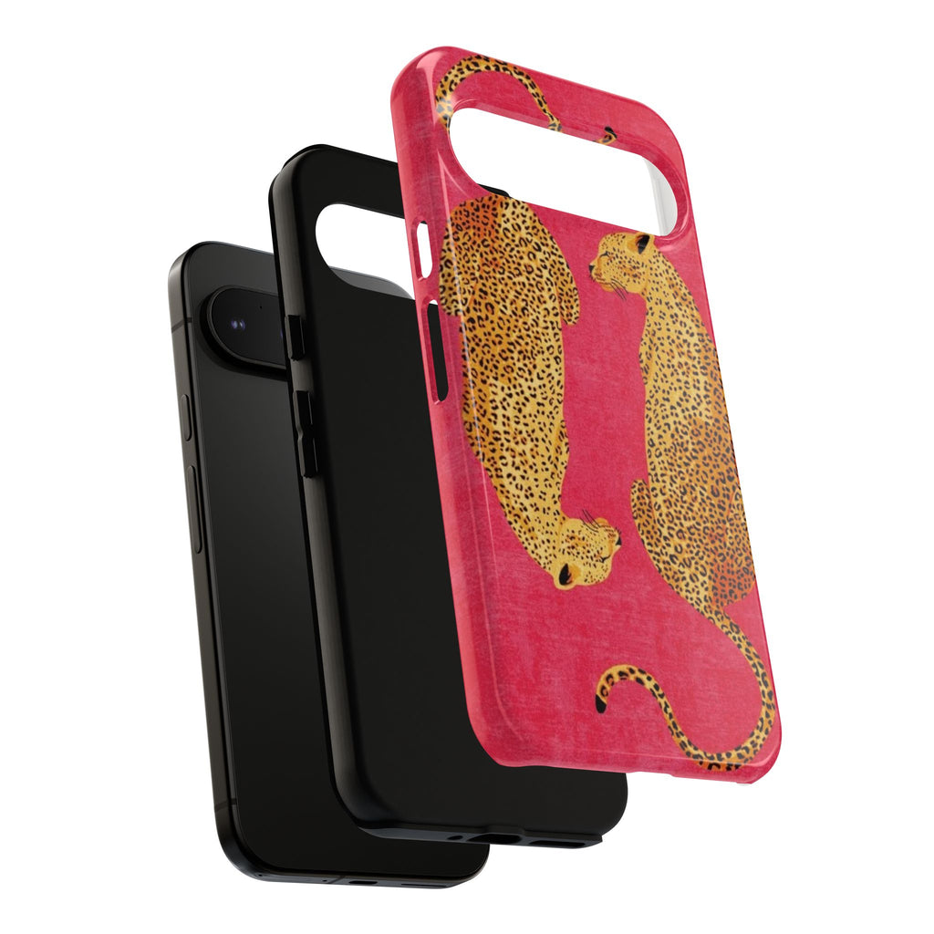 Pink Leopard Phone Case – Bold Animal Print Protective Case