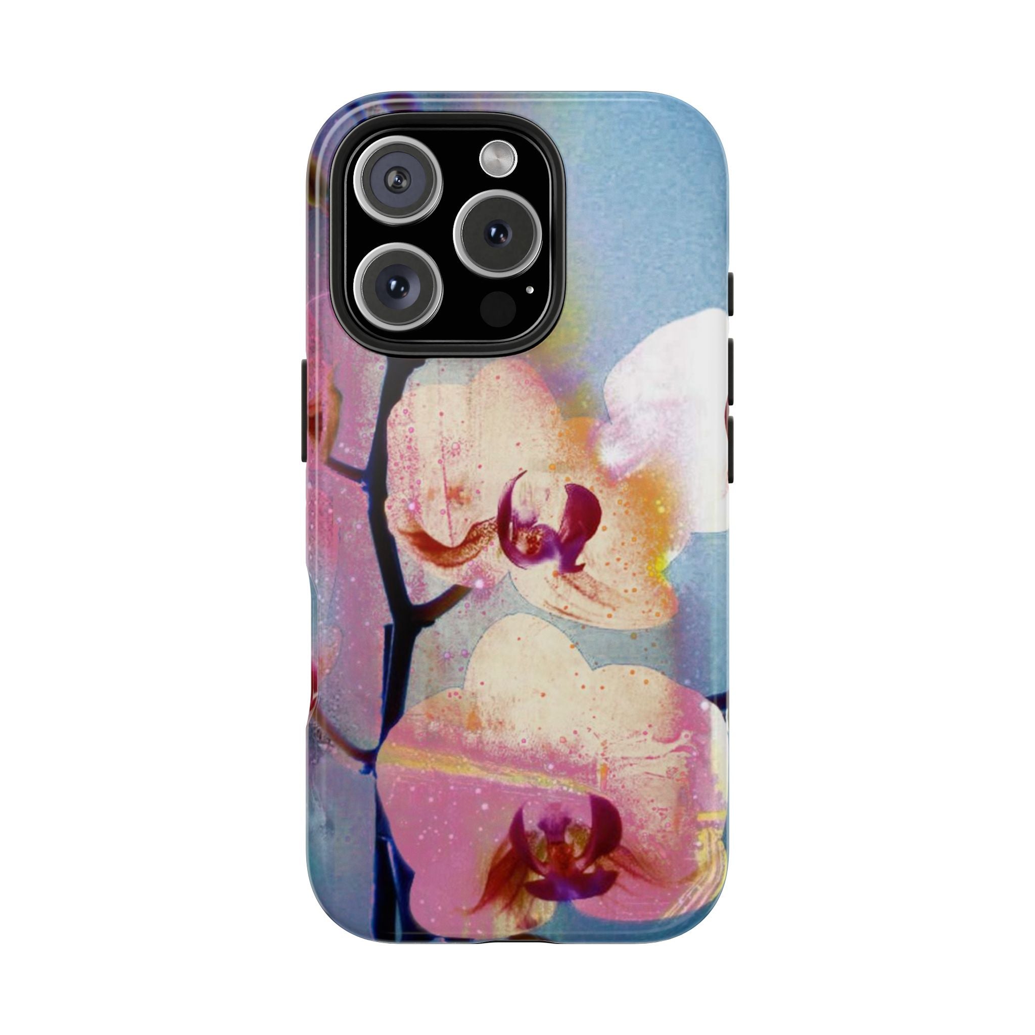 Orchid Tough Phone Case — Pastel Floral Protective Cover for iPhone & Android