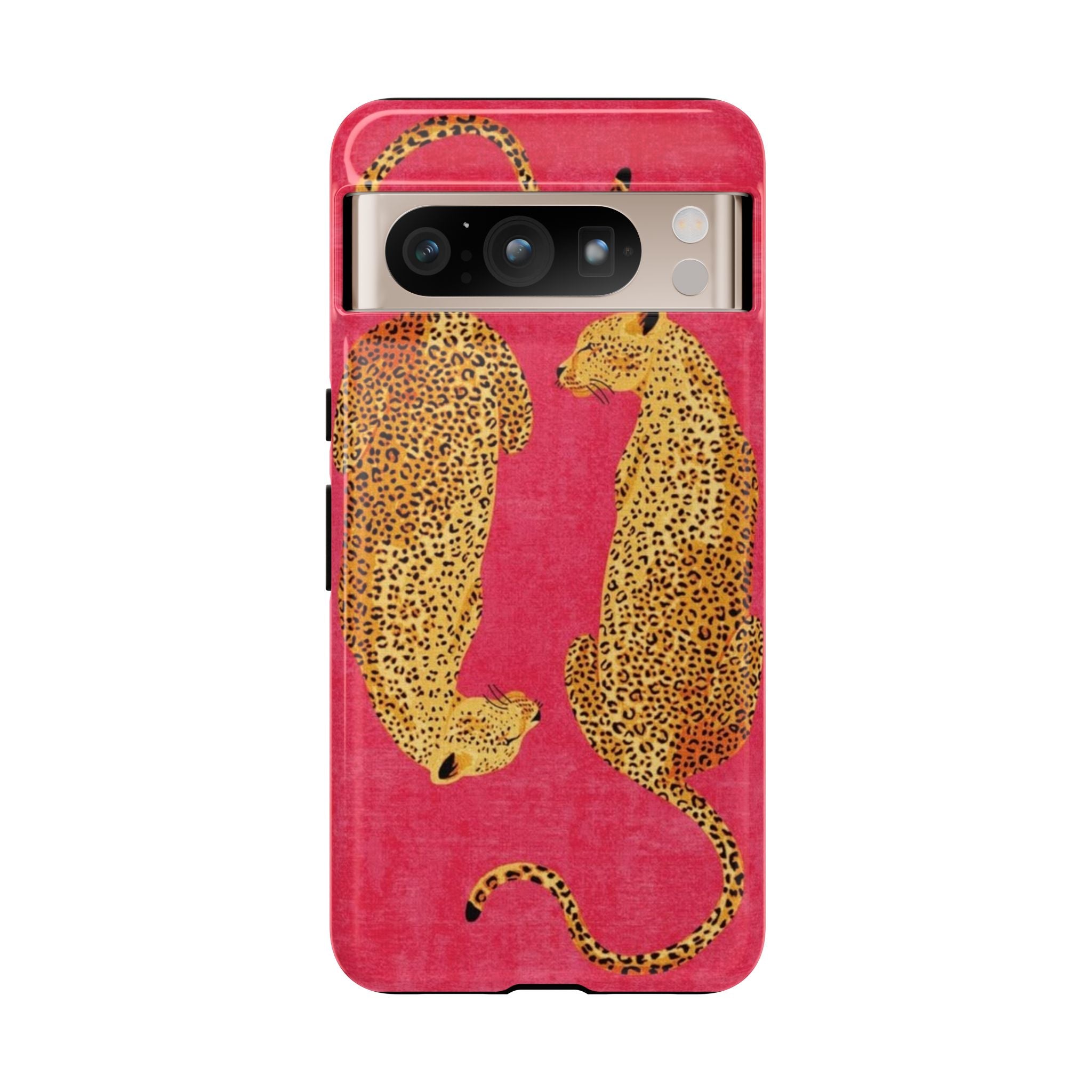 Pink Leopard Phone Case – Bold Animal Print Protective Case
