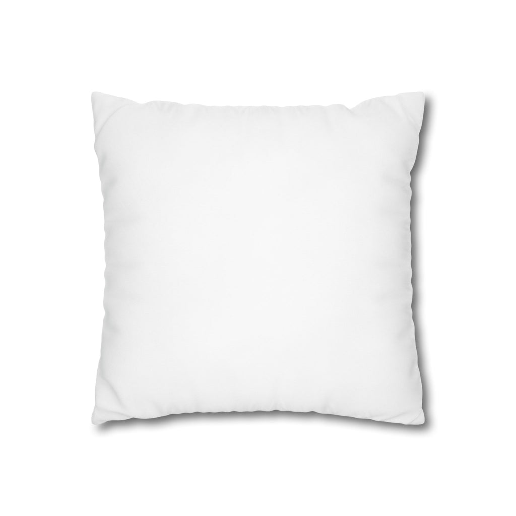 House Music Square Pillow — 'J'Adore House Music' Aqua & Yellow Canvas Throw Pillow
