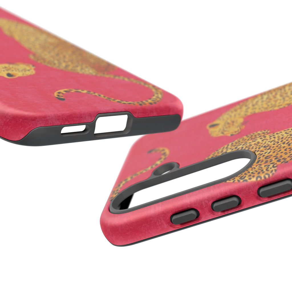 Pink Leopard Phone Case – Bold Animal Print Protective Case