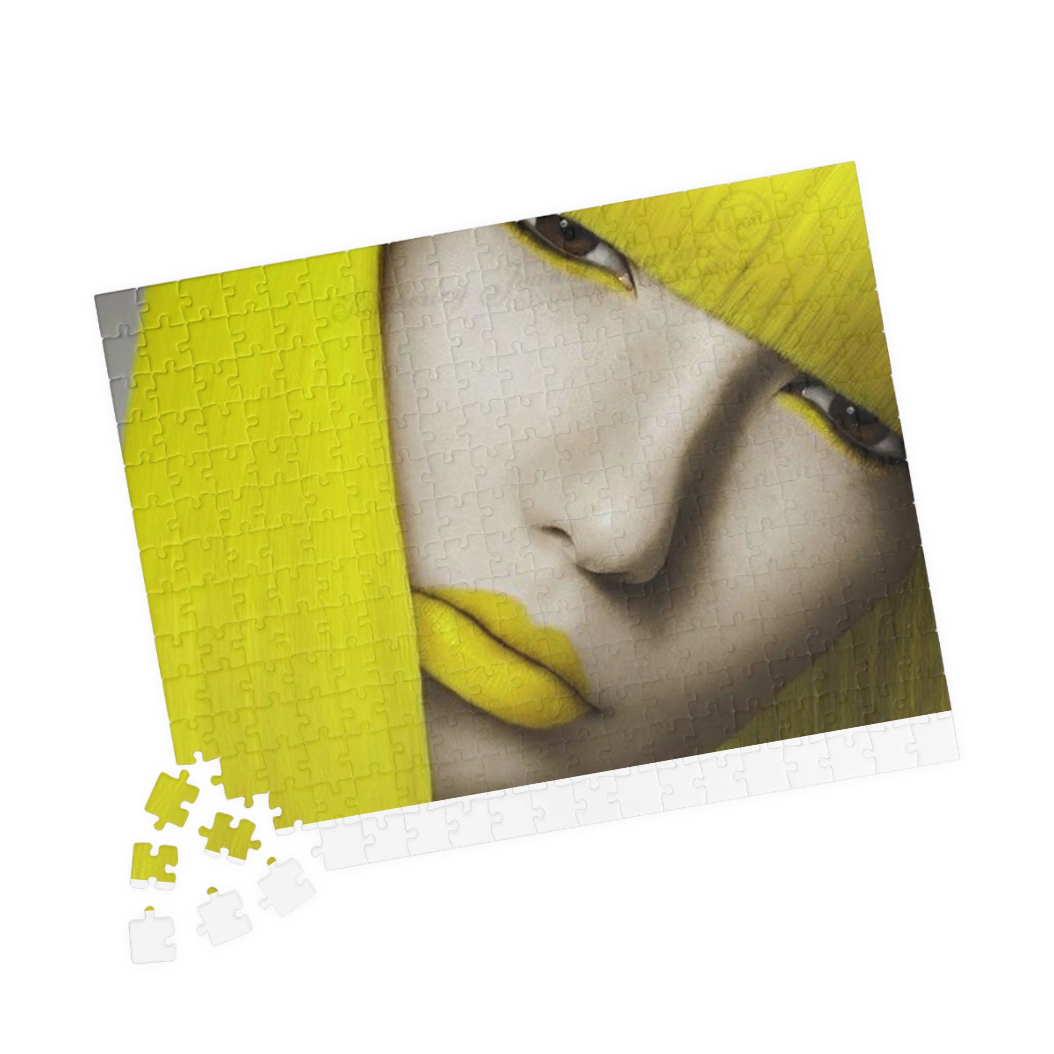 Yellow Muse Puzzle — Portrait Art Jigsaw (110/252/520/1014 pcs)