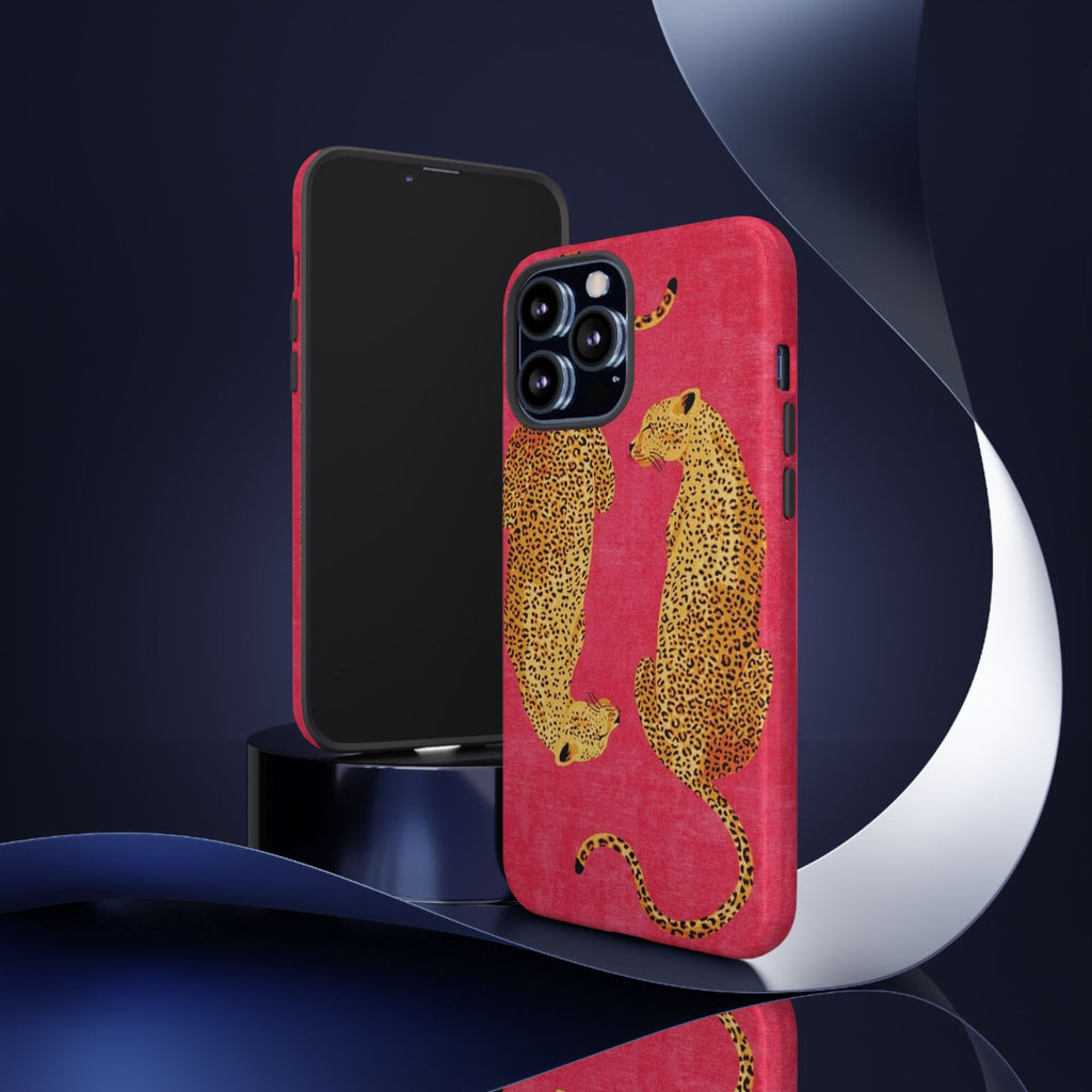Pink Leopard Phone Case – Bold Animal Print Protective Case