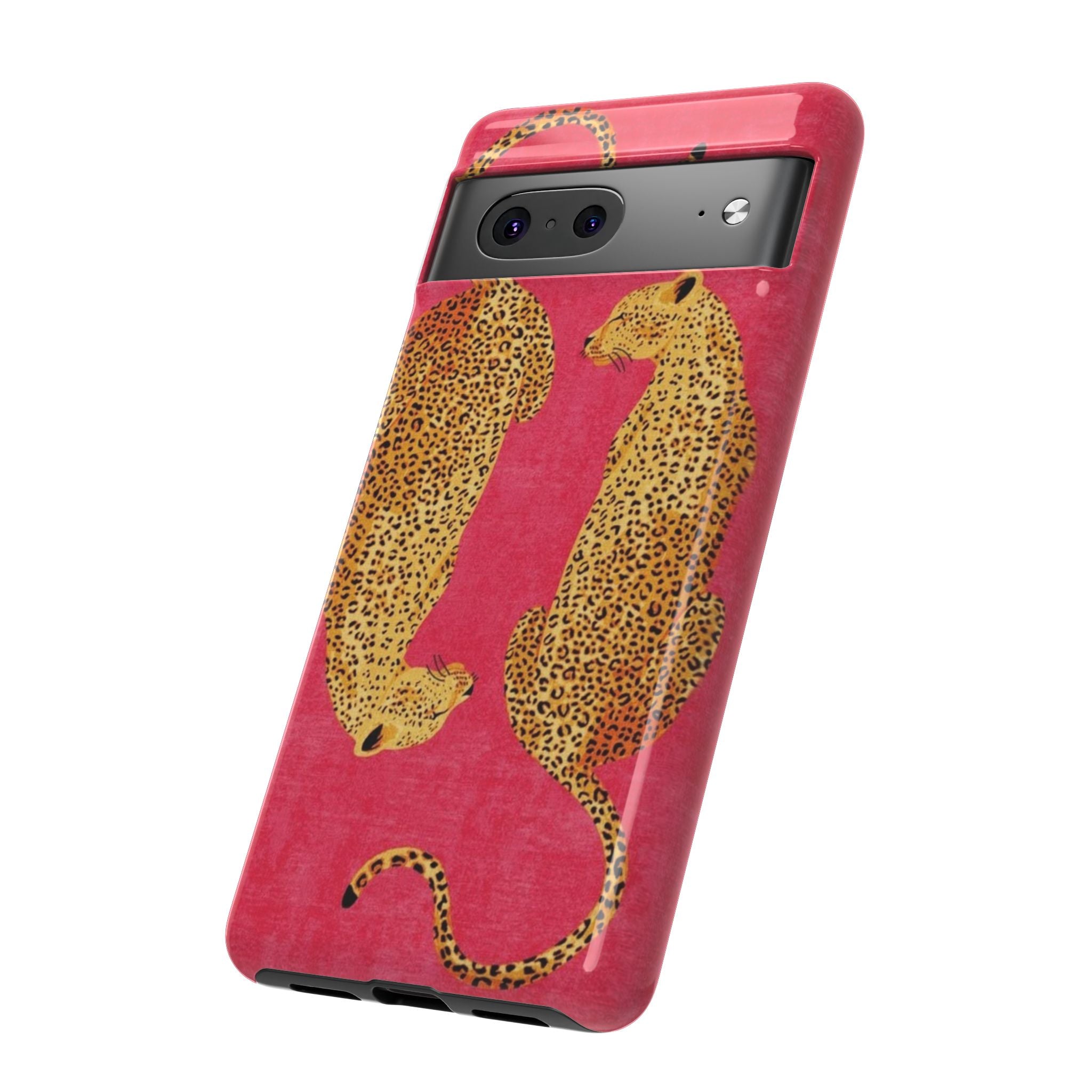 Pink Leopard Phone Case – Bold Animal Print Protective Case
