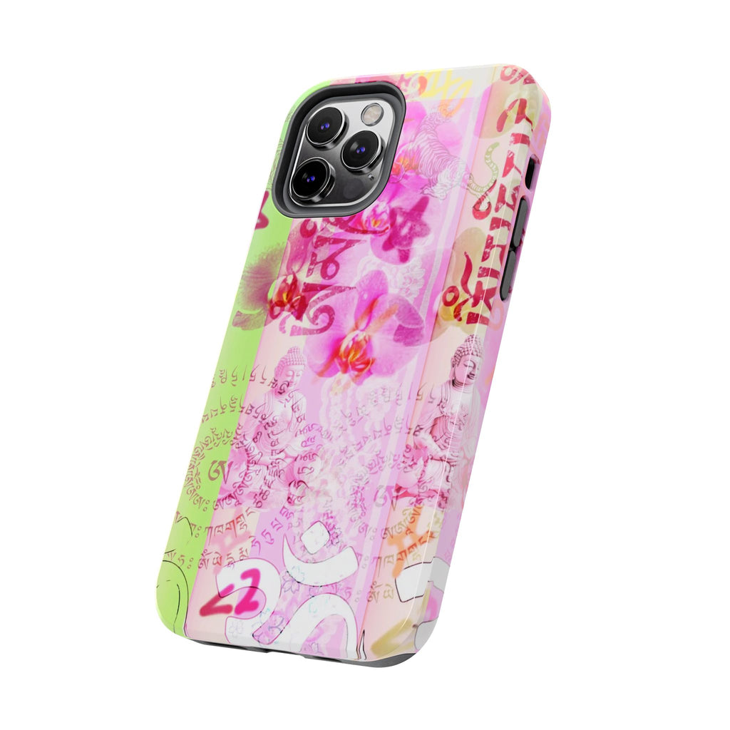 Floral Pink Orchid Tough Phone Case — Protective Art Phone Cover