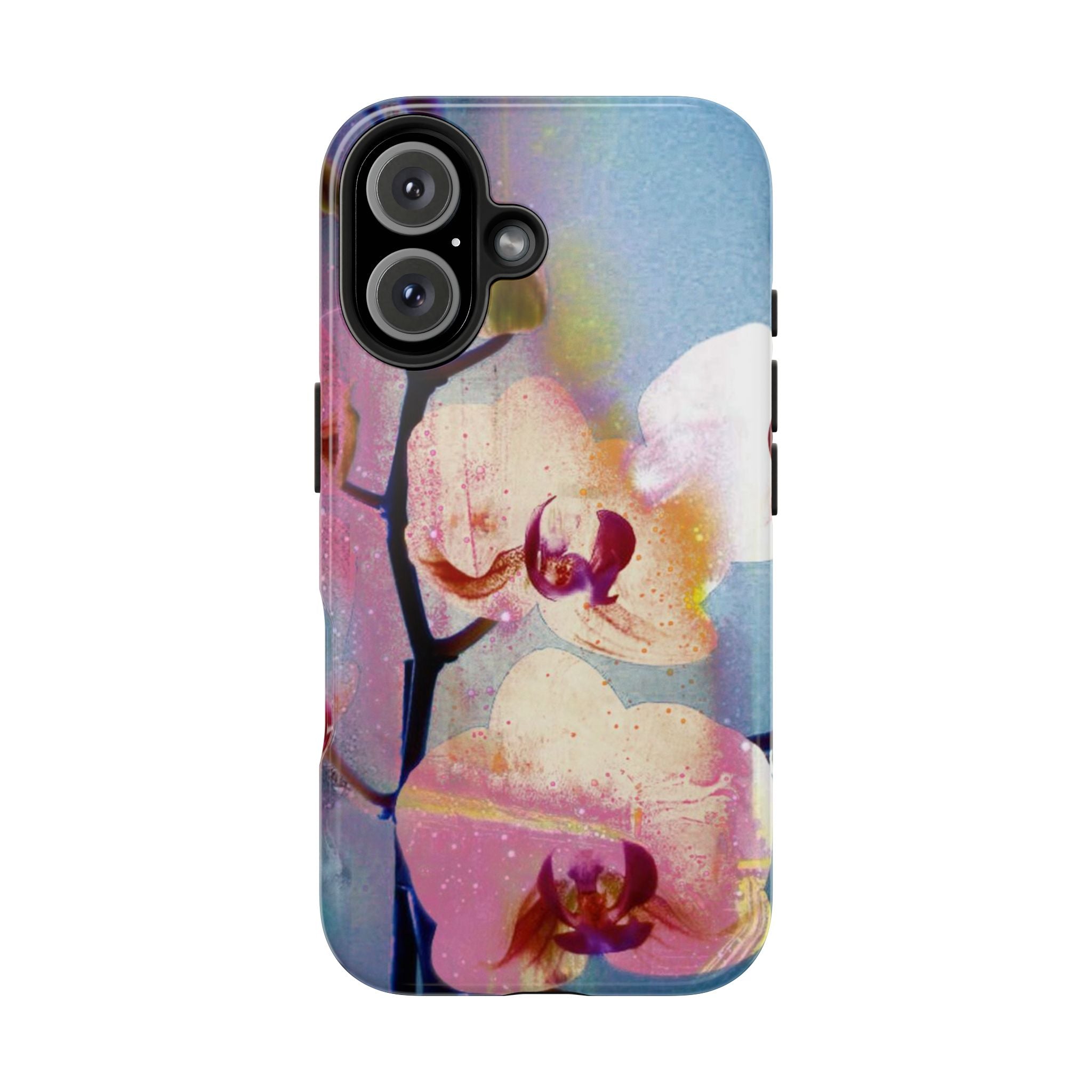 Orchid Tough Phone Case — Pastel Floral Protective Cover for iPhone & Android