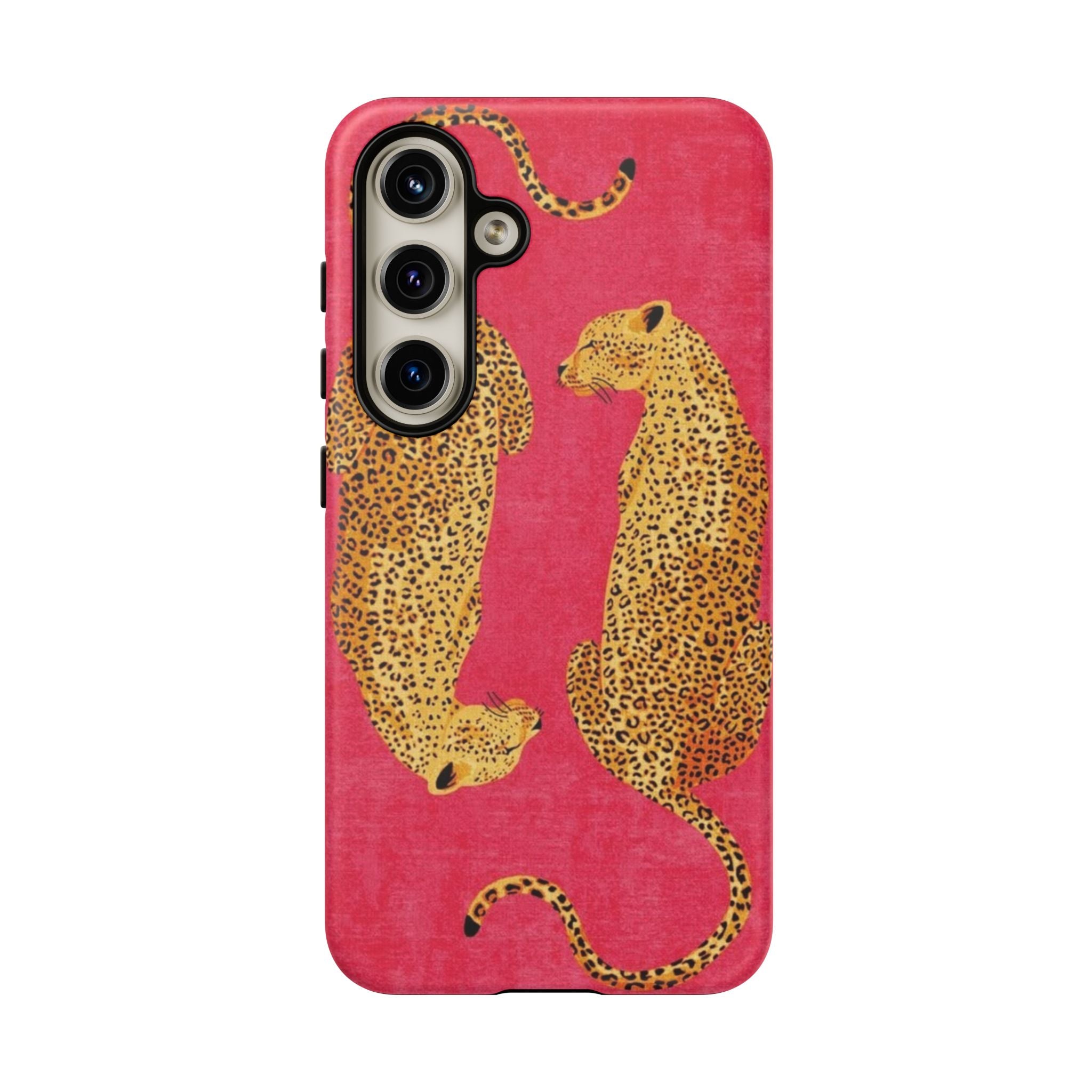 Pink Leopard Phone Case – Bold Animal Print Protective Case