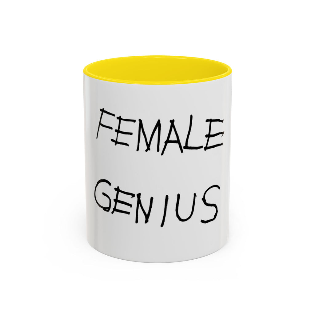 Female Genius Accent Coffee Mug