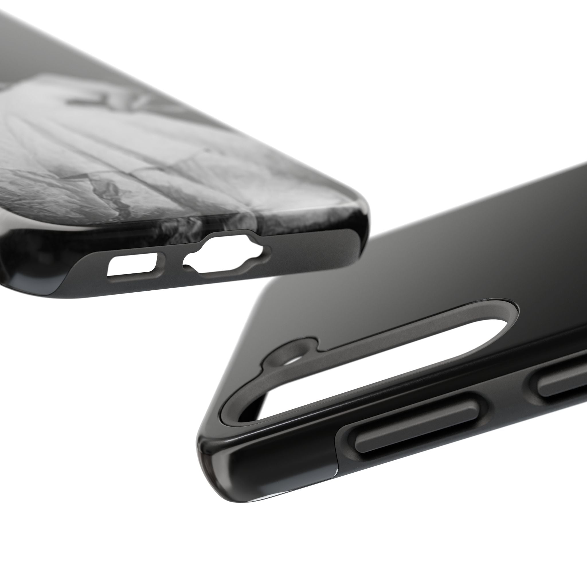 Vintage Ballerina Tough Phone Case — Black & White Dance Photo Protective Cover