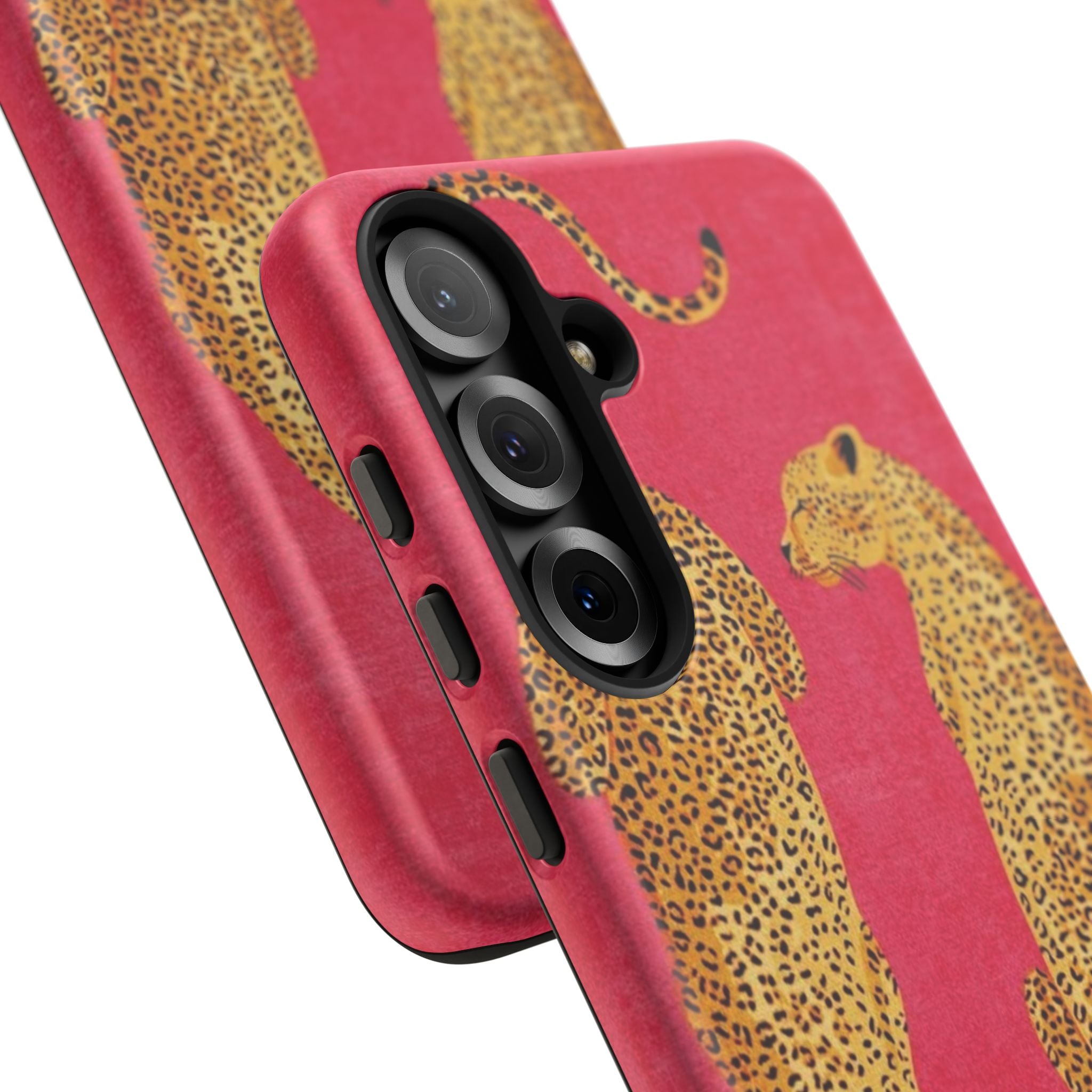 Pink Leopard Phone Case – Bold Animal Print Protective Case