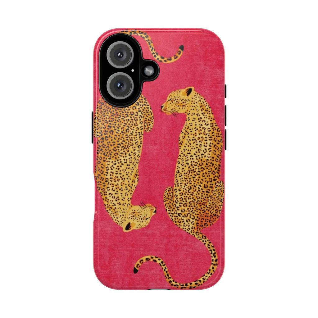 Pink Leopard Phone Case – Bold Animal Print Protective Case