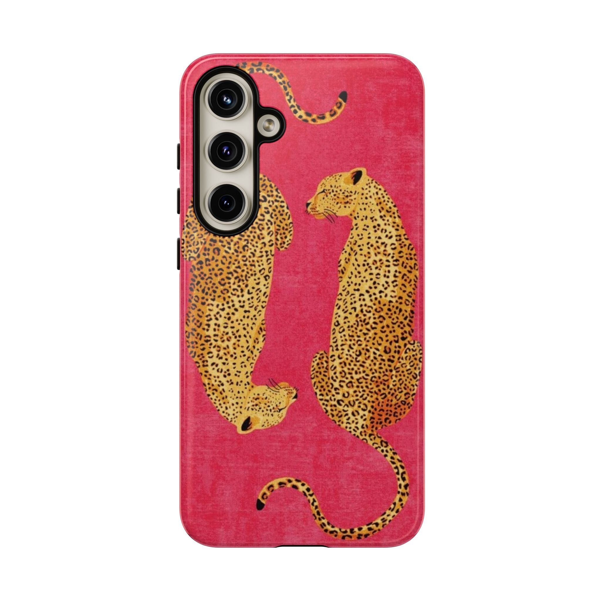 Pink Leopard Phone Case – Bold Animal Print Protective Case