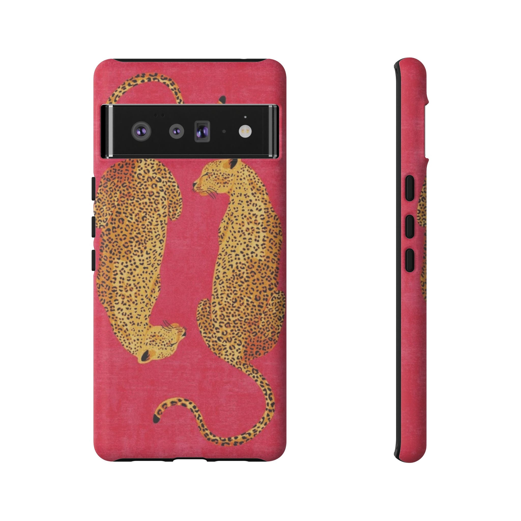 Pink Leopard Phone Case – Bold Animal Print Protective Case