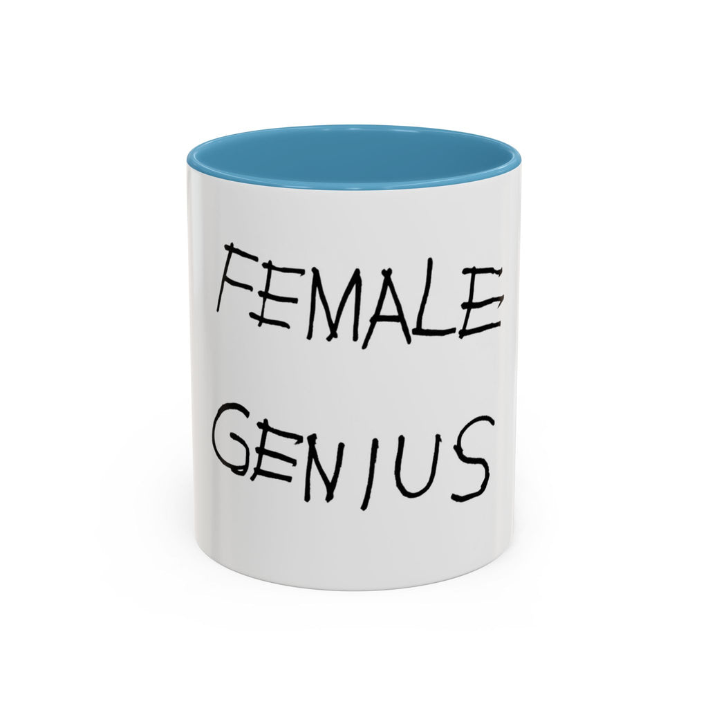 Female Genius Accent Coffee Mug