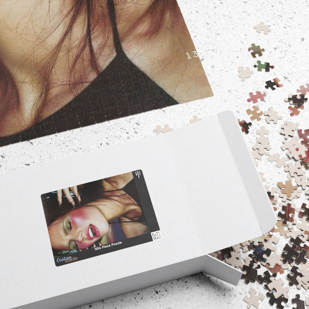 Fashion Portrait Jigsaw Puzzle — Retro Glam Model Photo (110/252/520/1014 pcs)