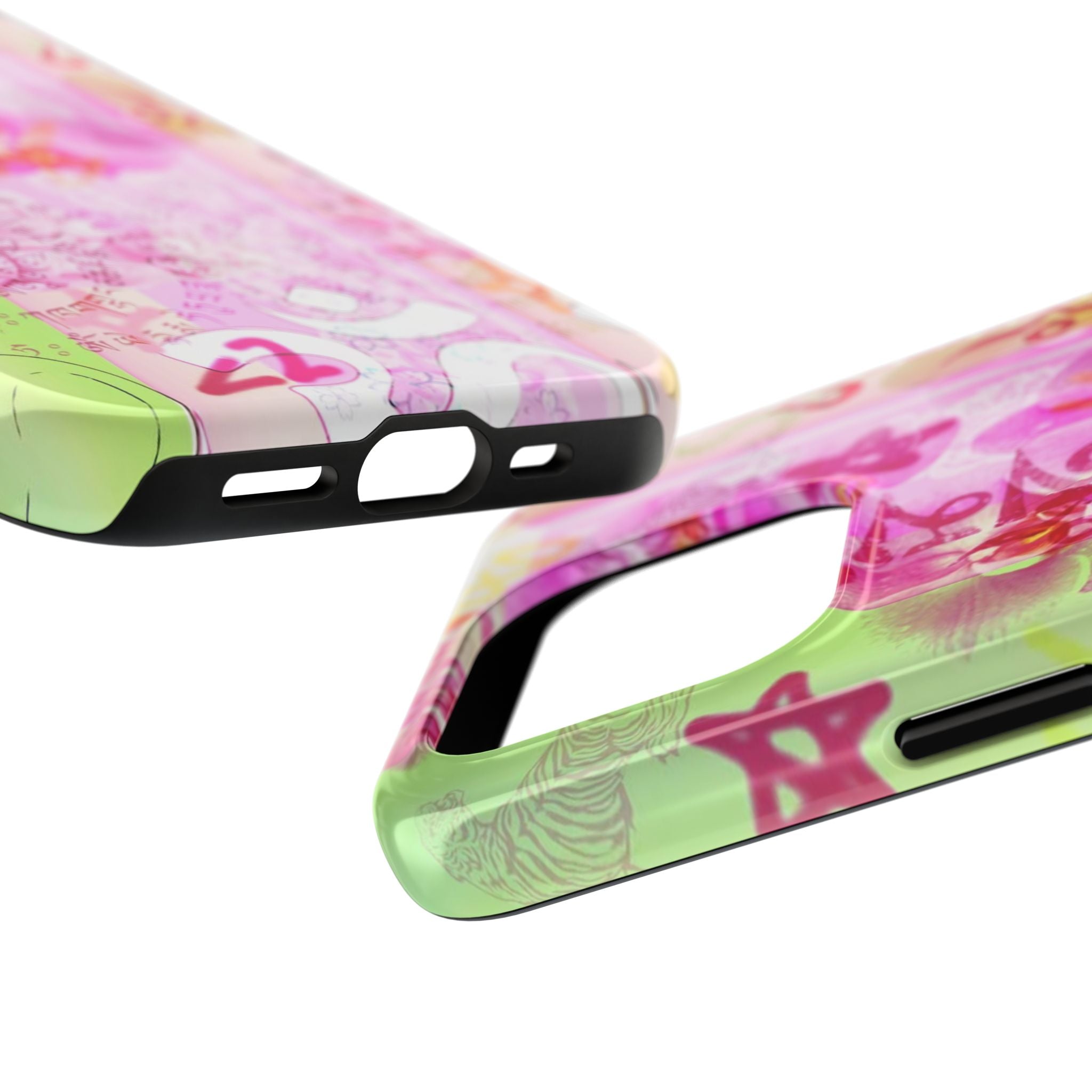 Floral Pink Orchid Tough Phone Case — Protective Art Phone Cover