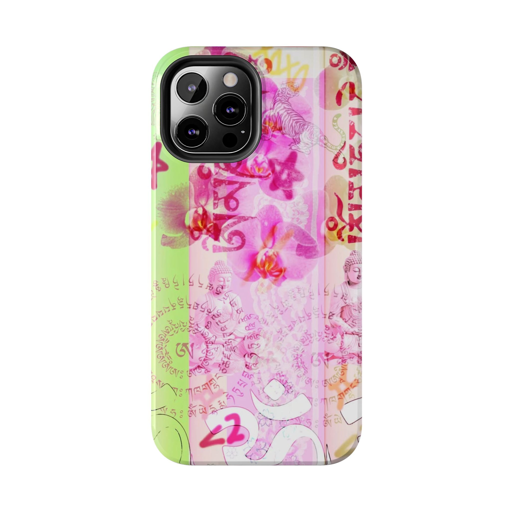 Floral Pink Orchid Tough Phone Case — Protective Art Phone Cover