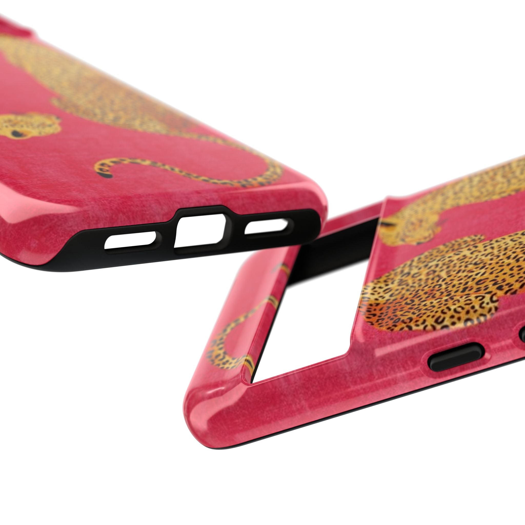 Pink Leopard Phone Case – Bold Animal Print Protective Case