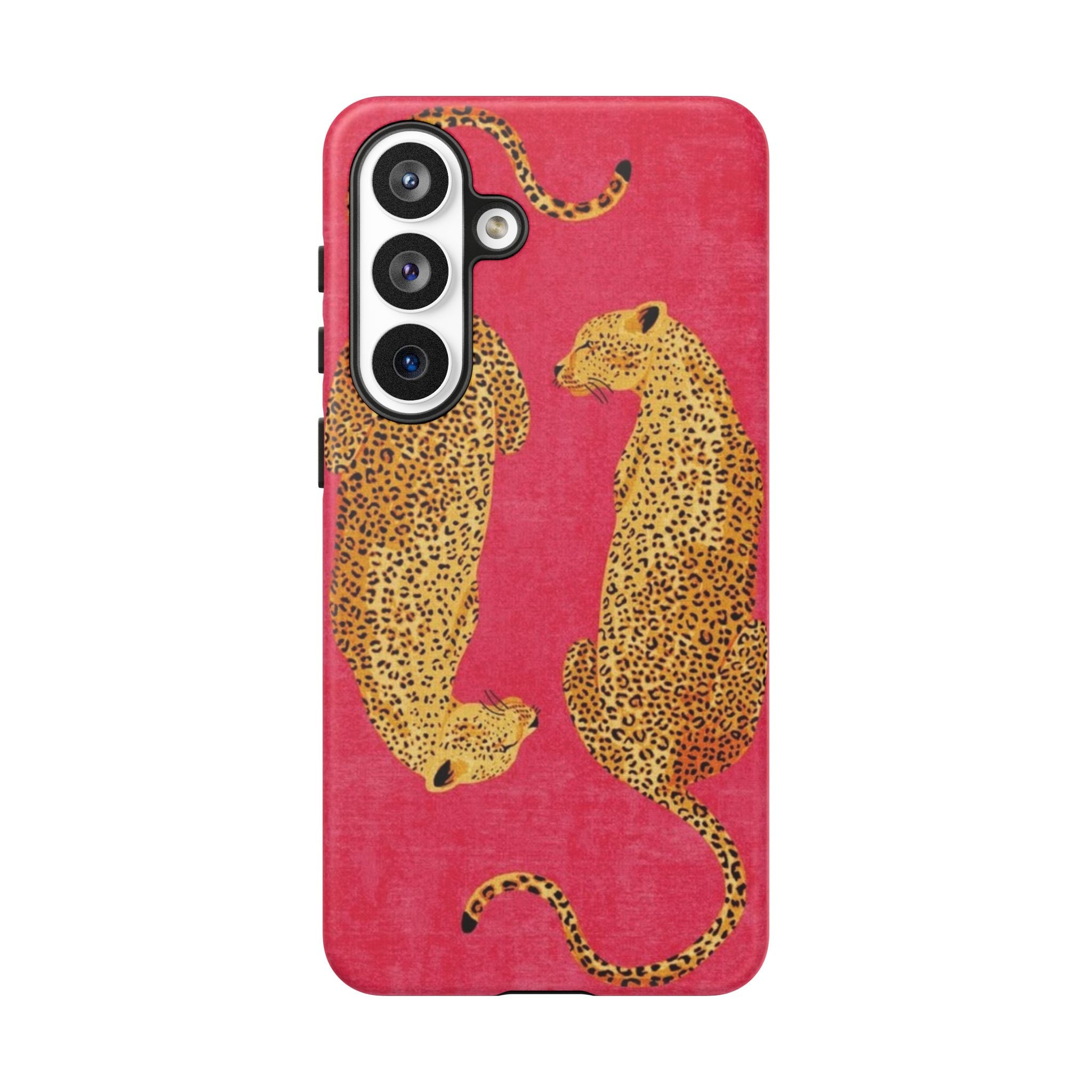 Pink Leopard Phone Case – Bold Animal Print Protective Case