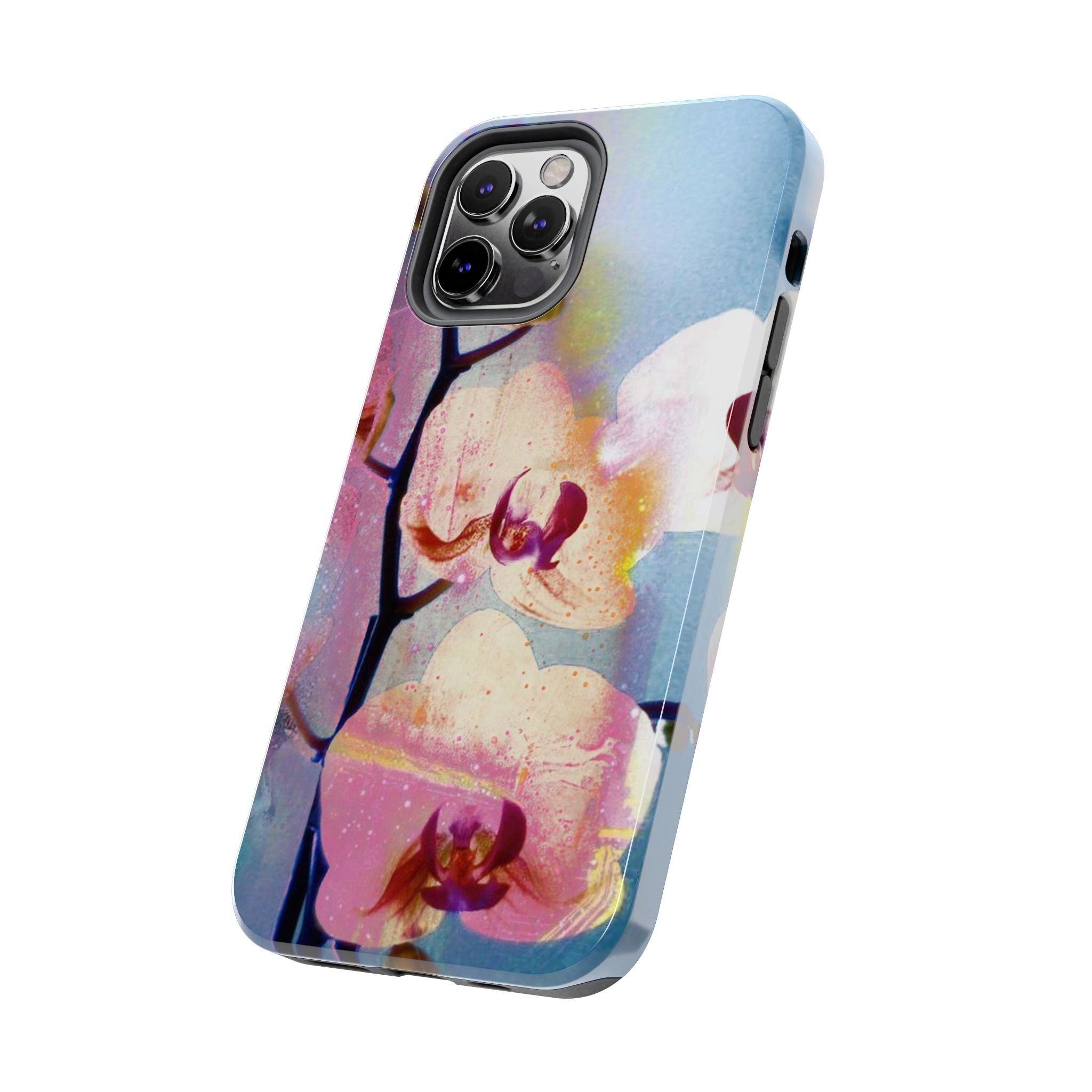 Orchid Tough Phone Case — Pastel Floral Protective Cover for iPhone & Android