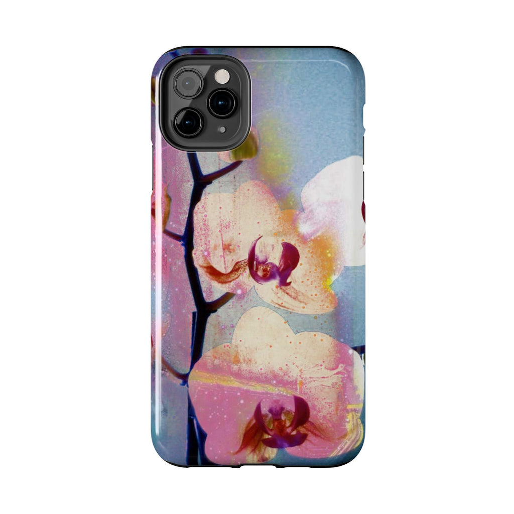 Orchid Tough Phone Case — Pastel Floral Protective Cover for iPhone & Android