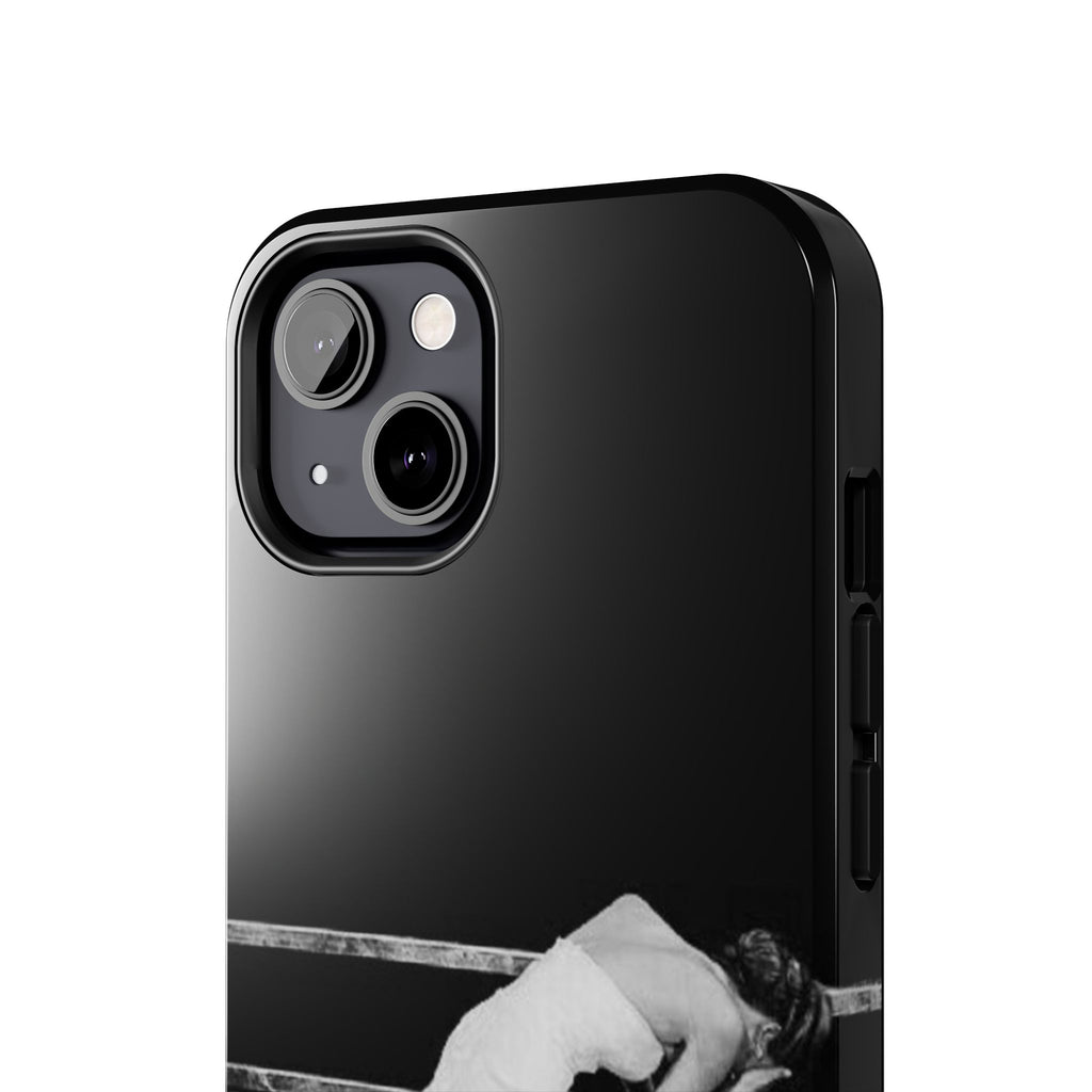 Vintage Ballerina Tough Phone Case — Black & White Dance Photo Protective Cover