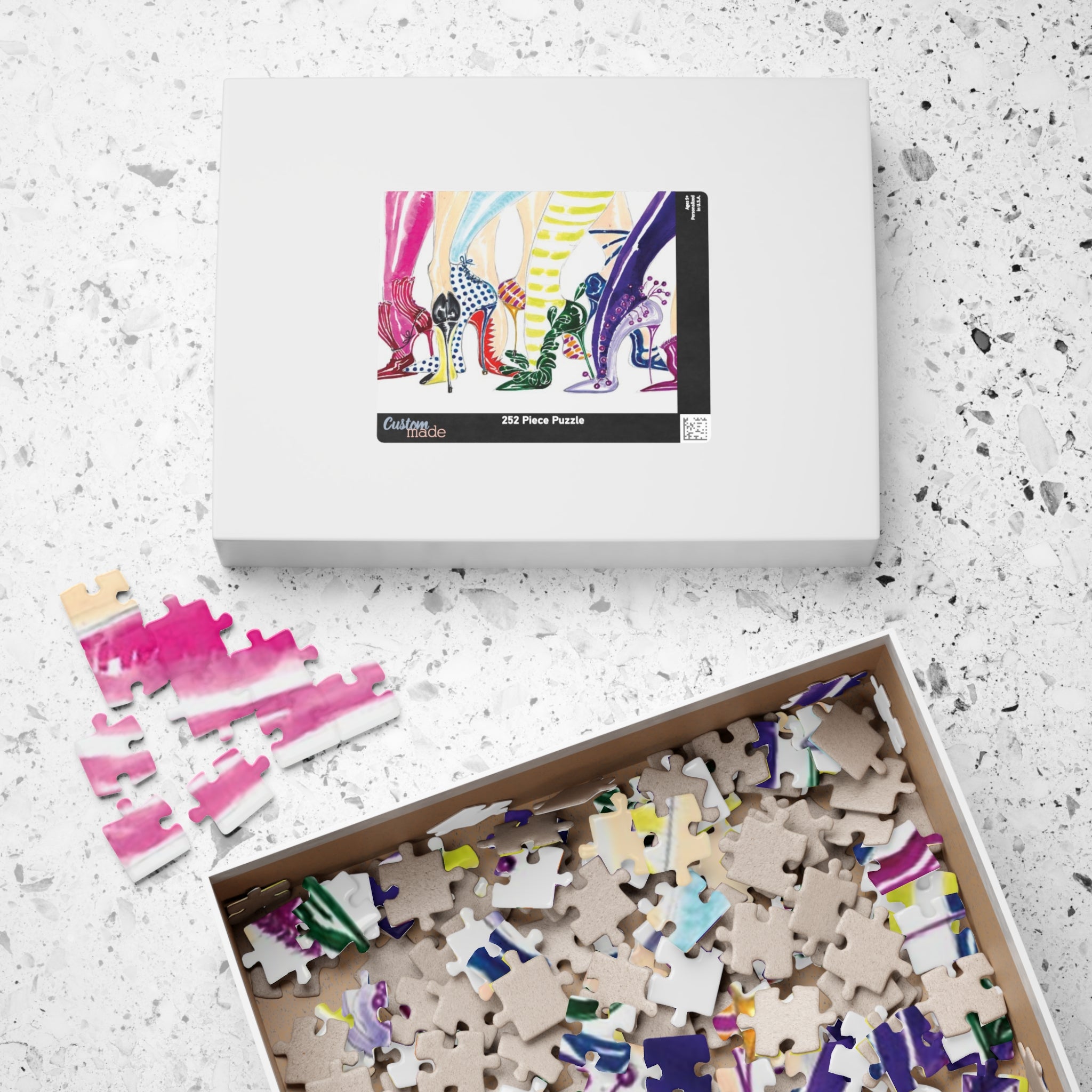 High Heel Fashion Puzzle — Colorful Shoes Jigsaw (110–1014 pcs)