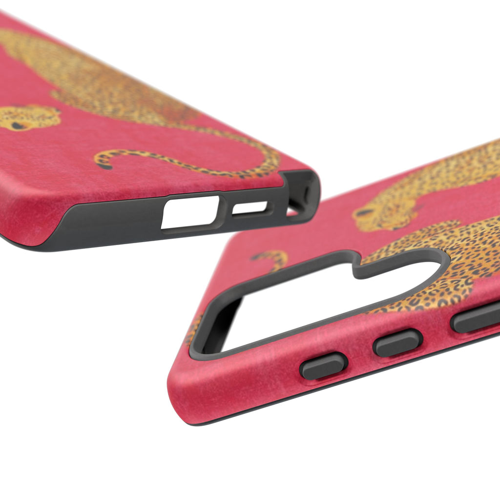 Pink Leopard Phone Case – Bold Animal Print Protective Case