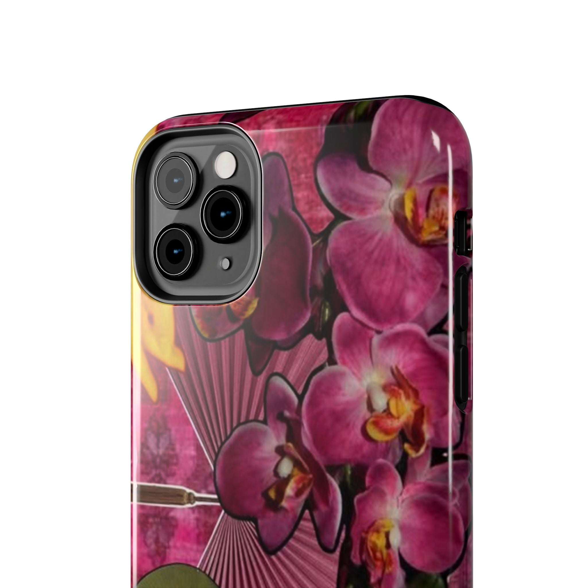 Floral Orchid Tough Phone Case — Vintage Woman & Lotus Design
