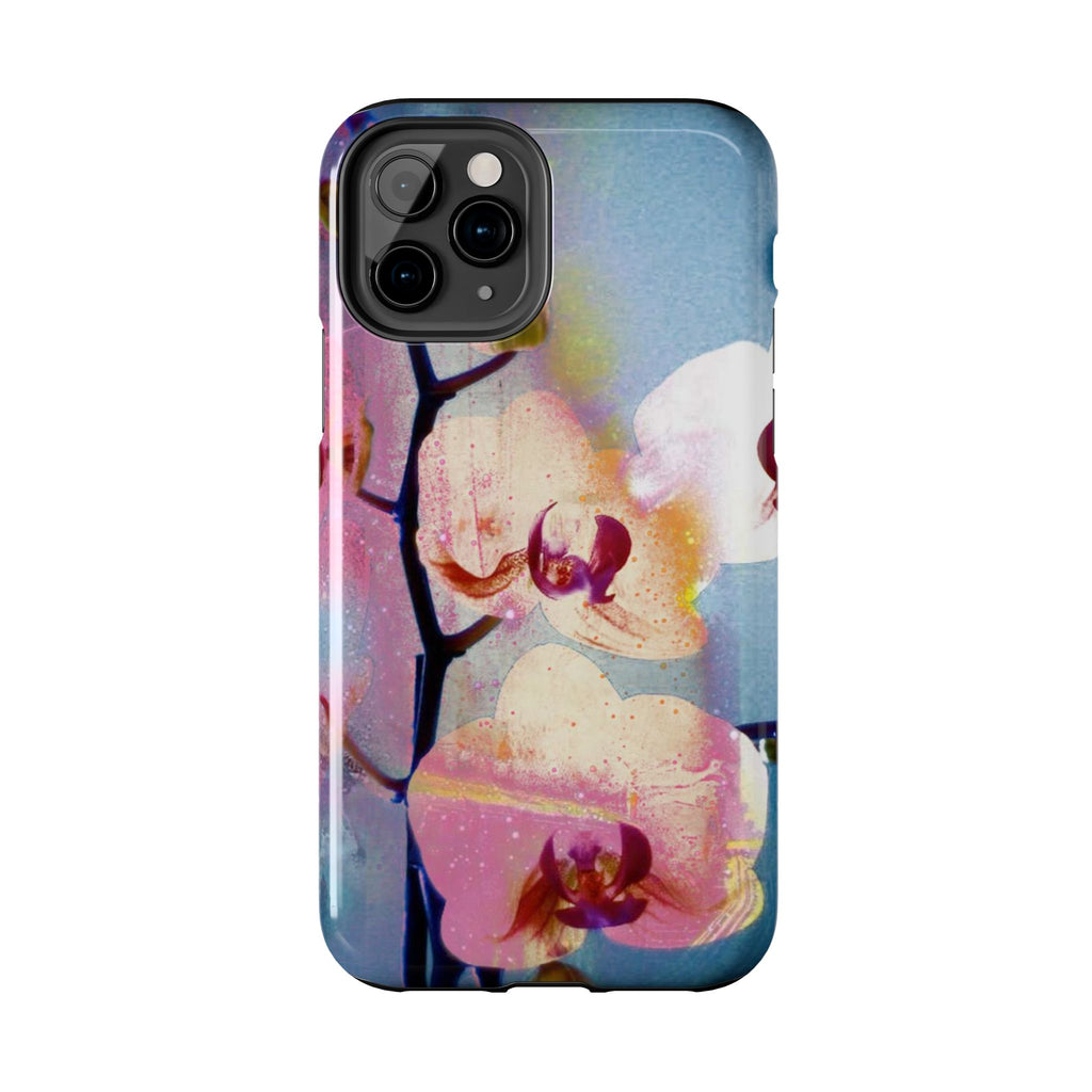 Orchid Tough Phone Case — Pastel Floral Protective Cover for iPhone & Android