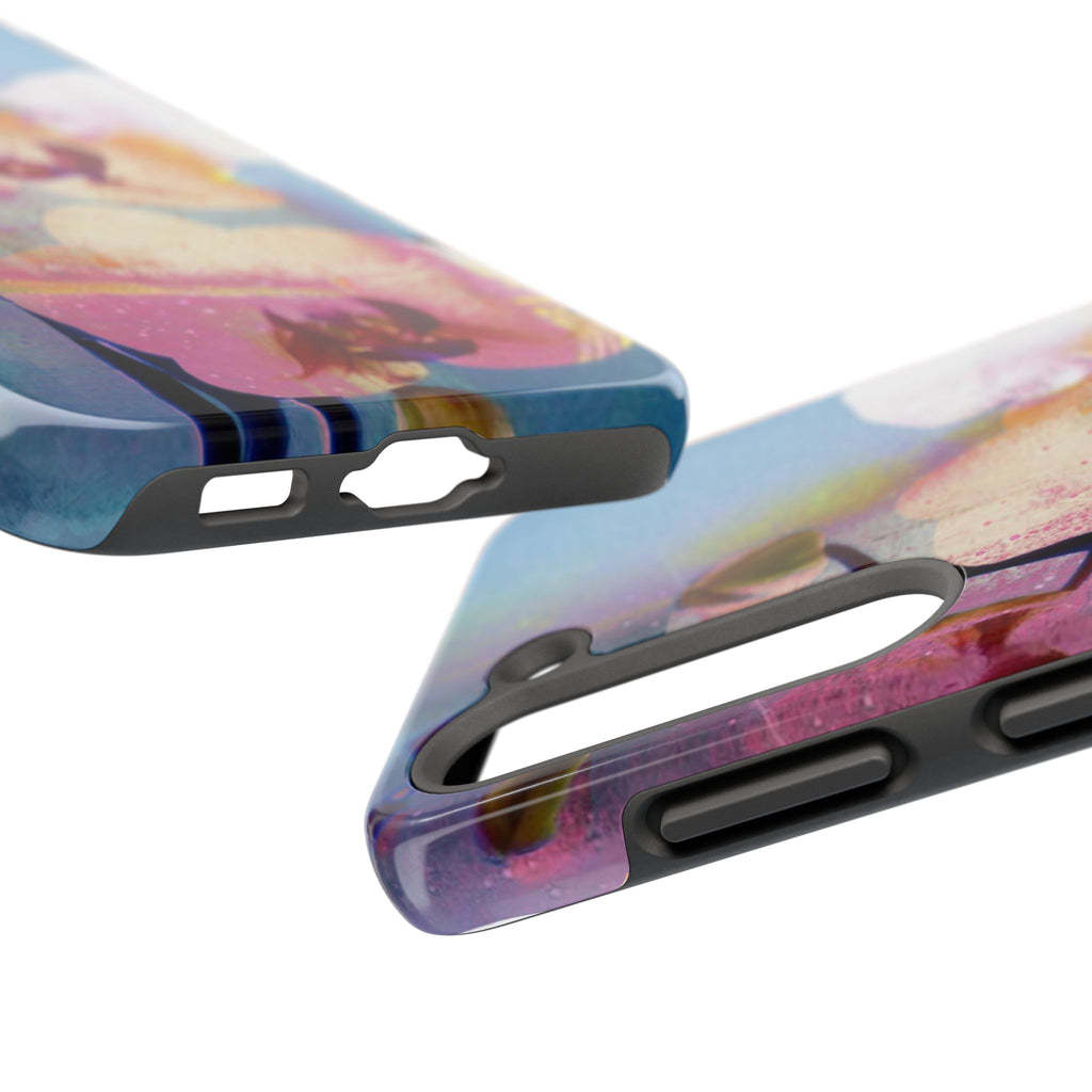 Orchid Tough Phone Case — Pastel Floral Protective Cover for iPhone & Android