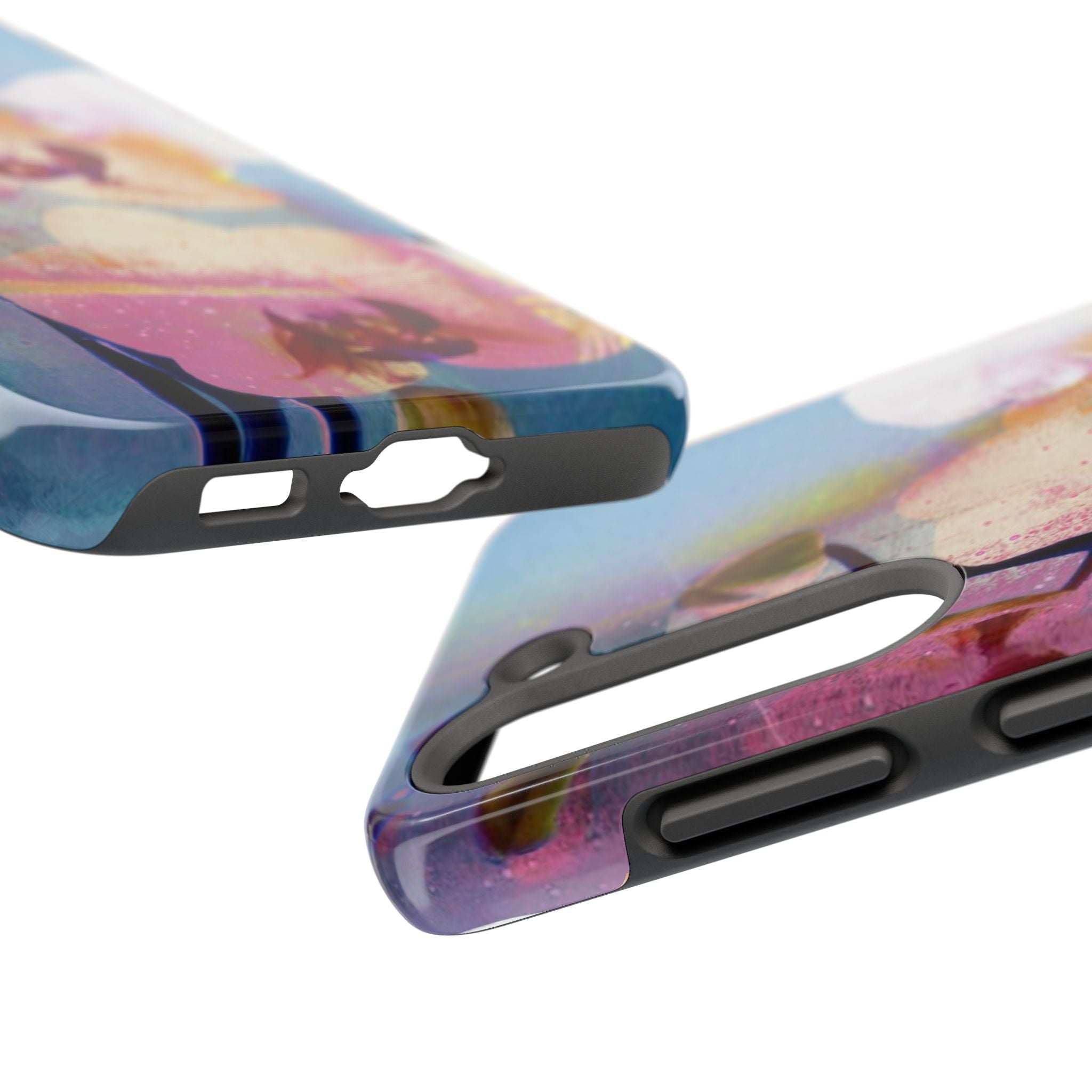 Orchid Tough Phone Case — Pastel Floral Protective Cover for iPhone & Android