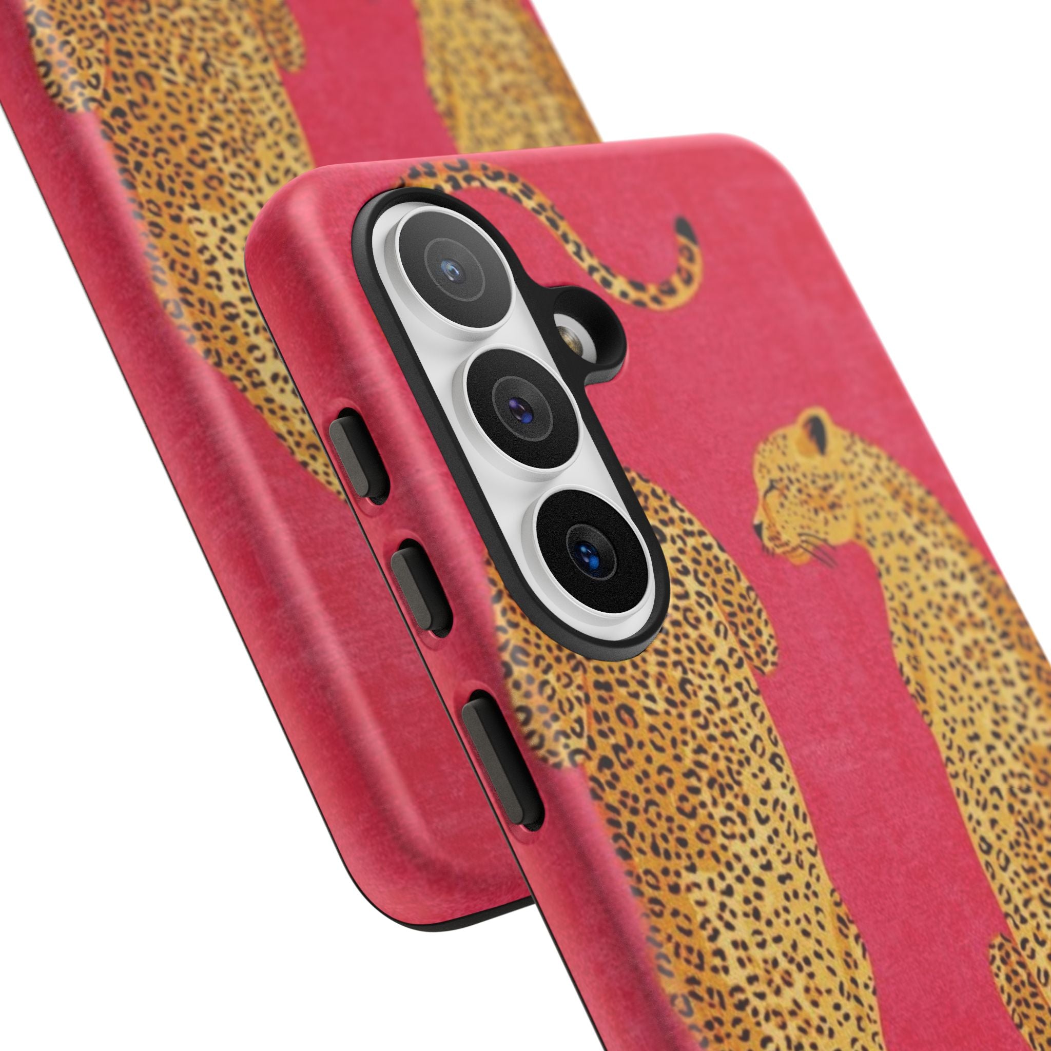 Pink Leopard Phone Case – Bold Animal Print Protective Case
