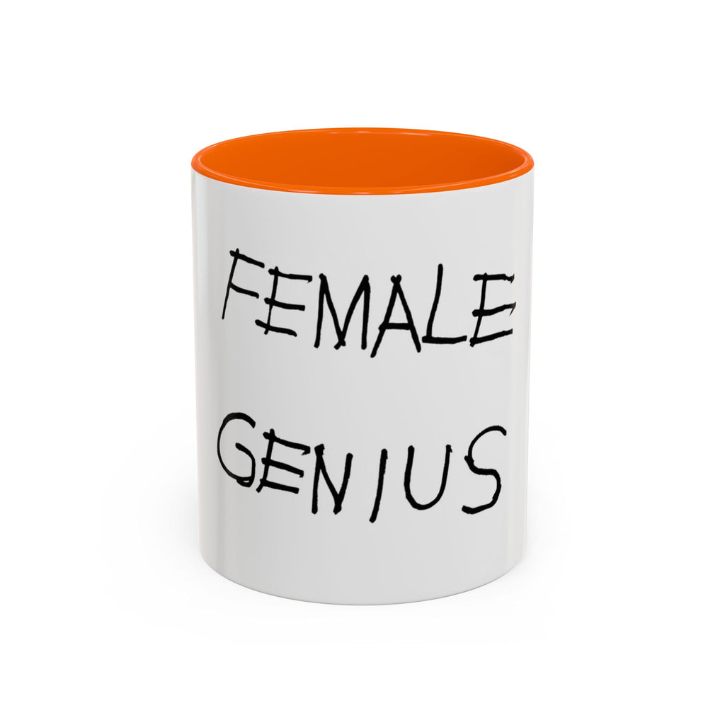Female Genius Accent Coffee Mug