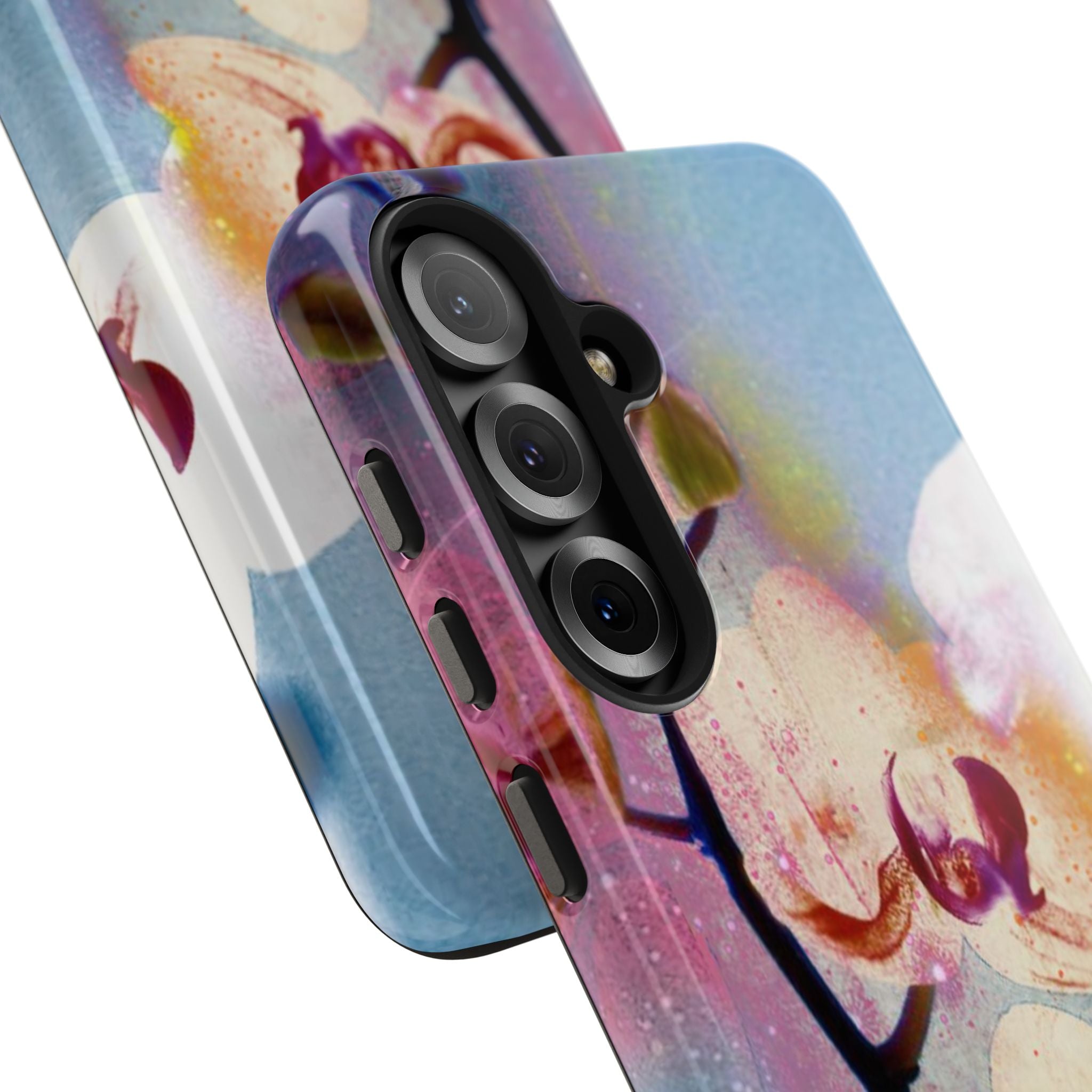 Orchid Tough Phone Case — Pastel Floral Protective Cover for iPhone & Android