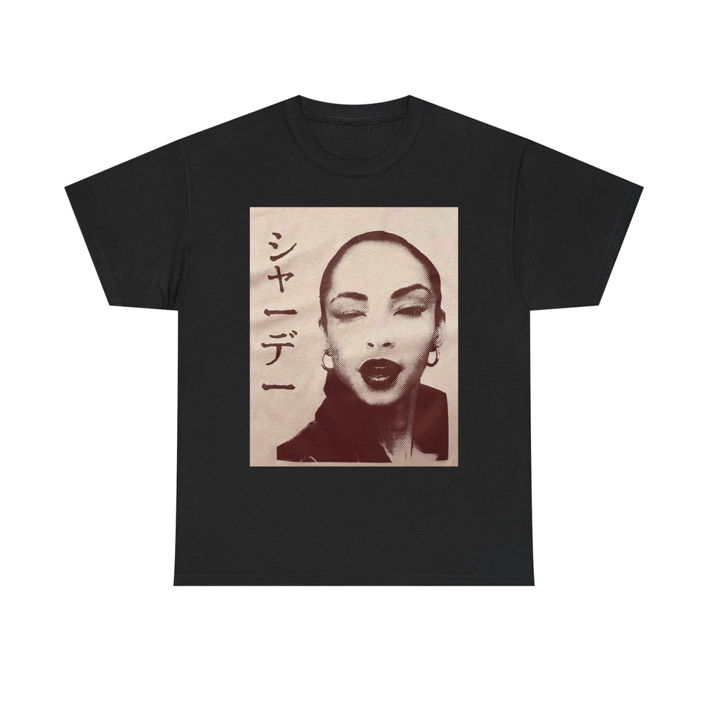Sade Portrait Tee — Vintage Portrait T-Shirt with Japanese Text