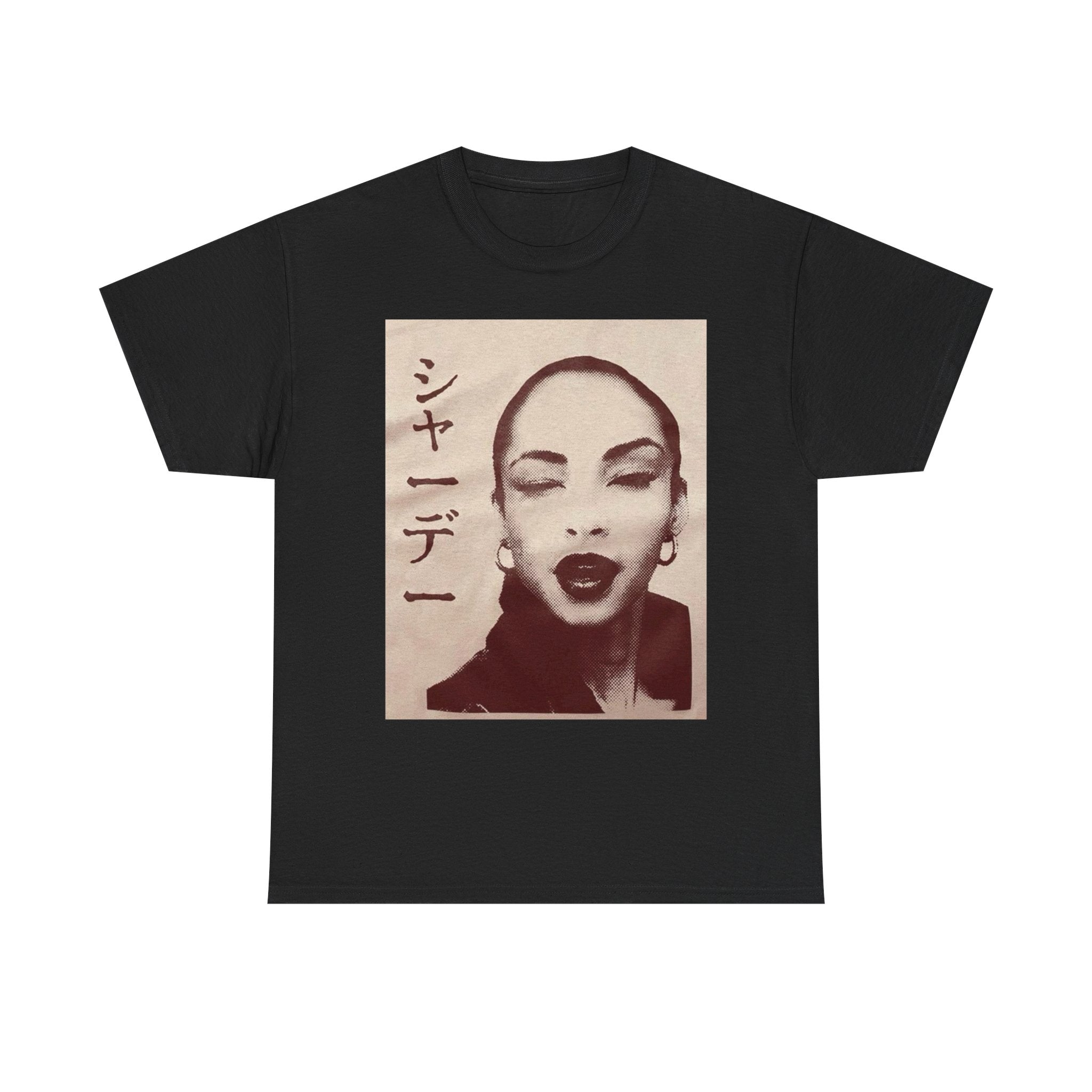 Sade Portrait Tee — Vintage Portrait T-Shirt with Japanese Text