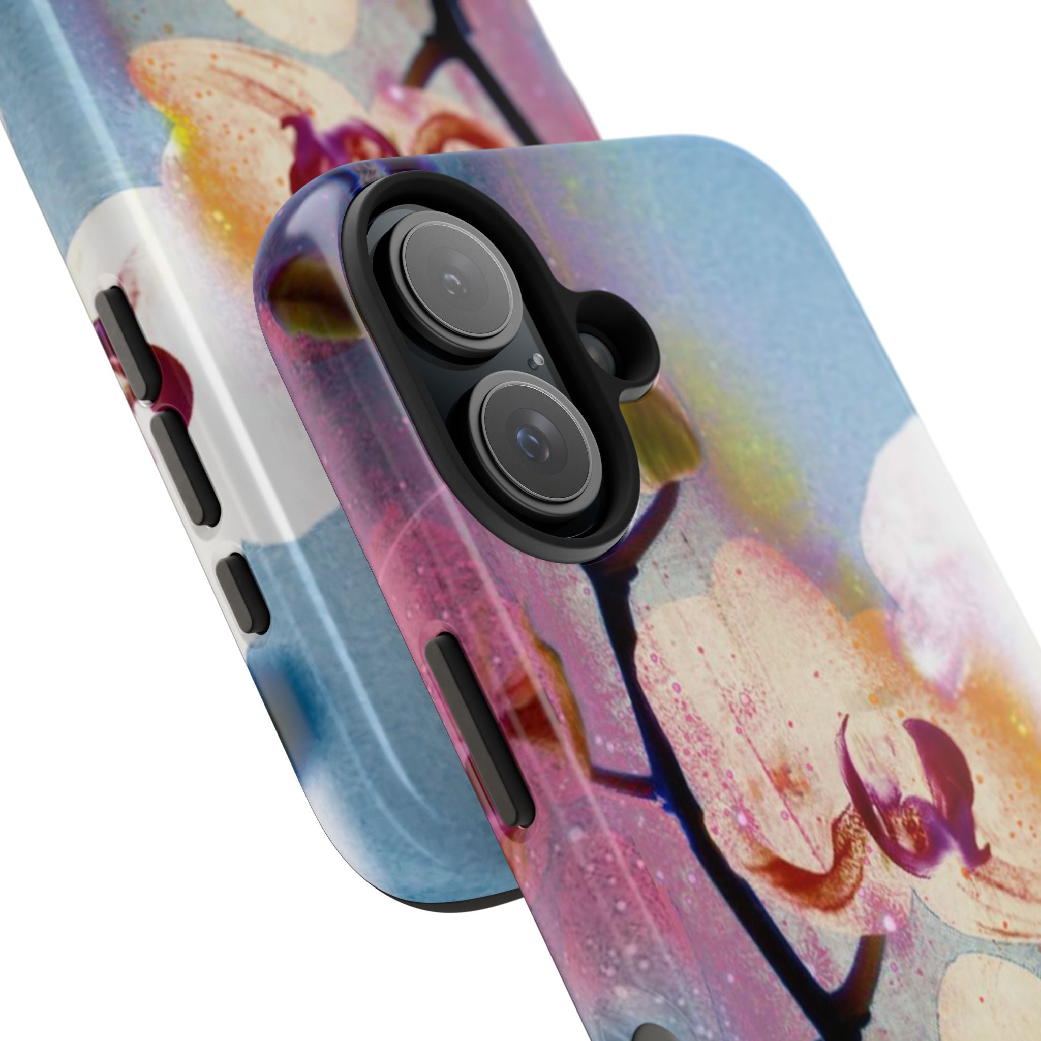 Orchid Tough Phone Case — Pastel Floral Protective Cover for iPhone & Android