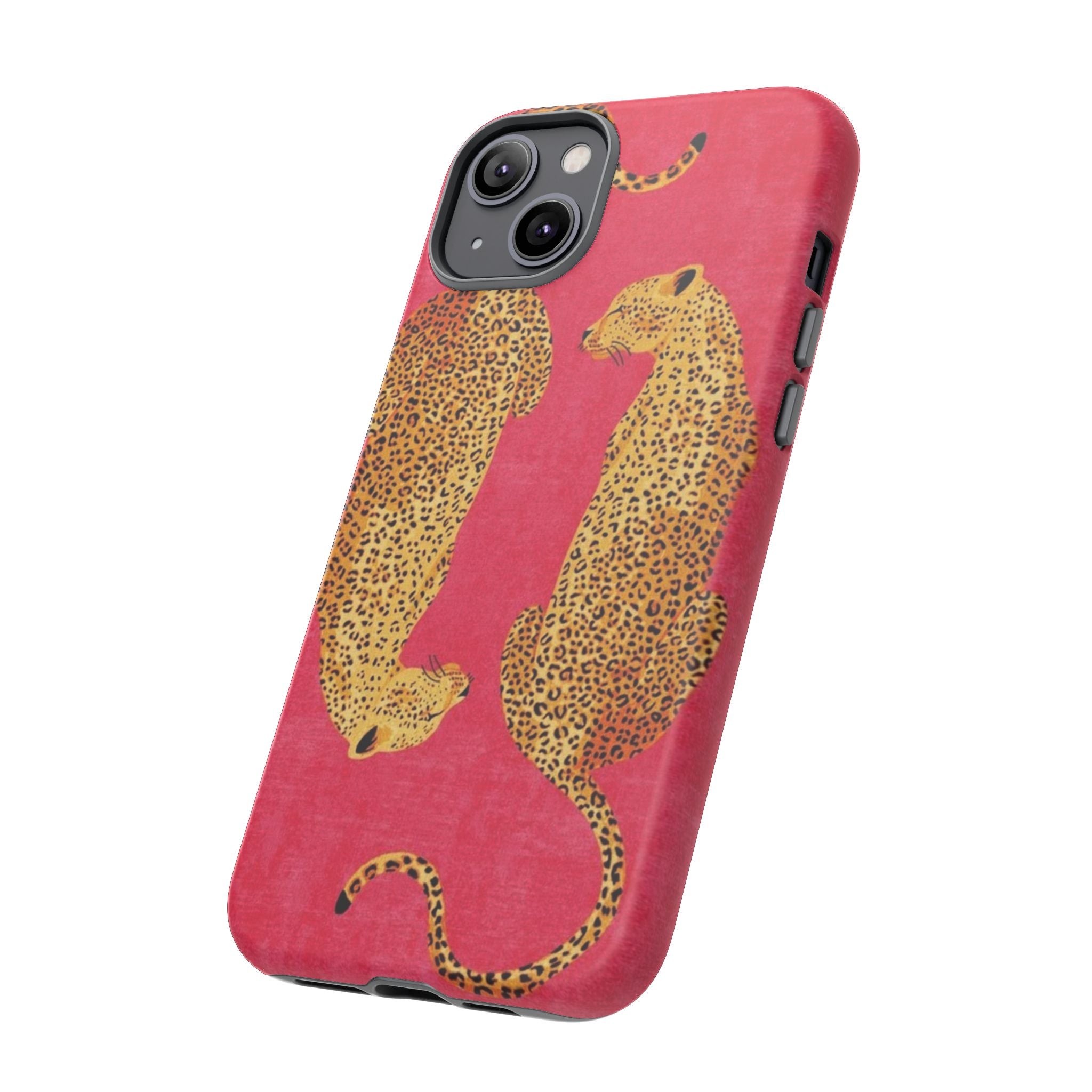 Pink Leopard Phone Case – Bold Animal Print Protective Case