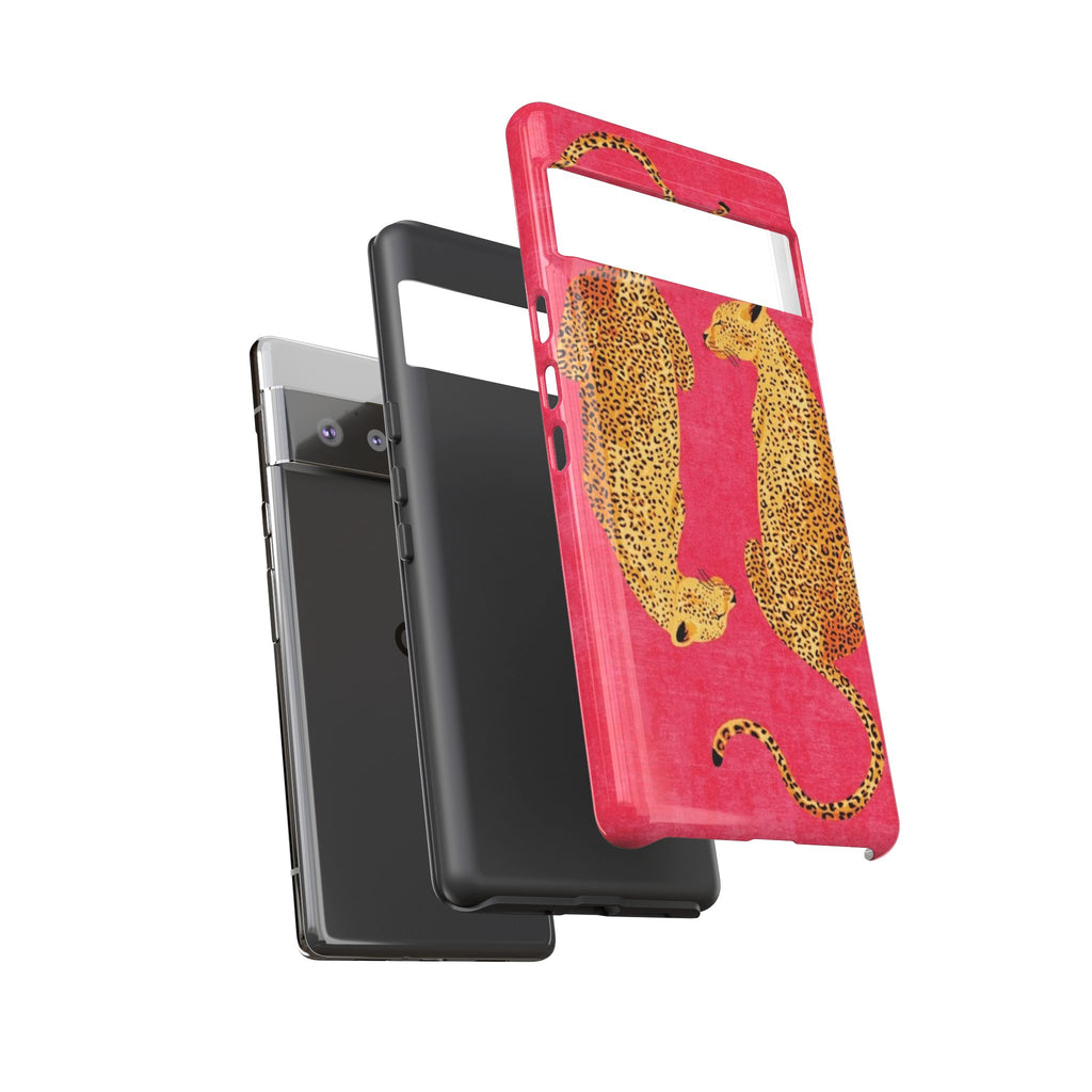 Pink Leopard Phone Case – Bold Animal Print Protective Case