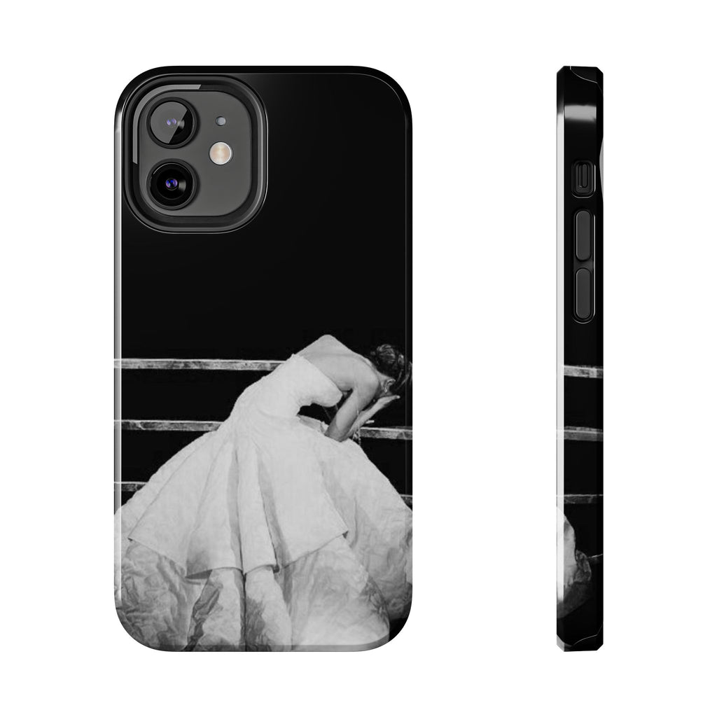 Vintage Ballerina Tough Phone Case — Black & White Dance Photo Protective Cover