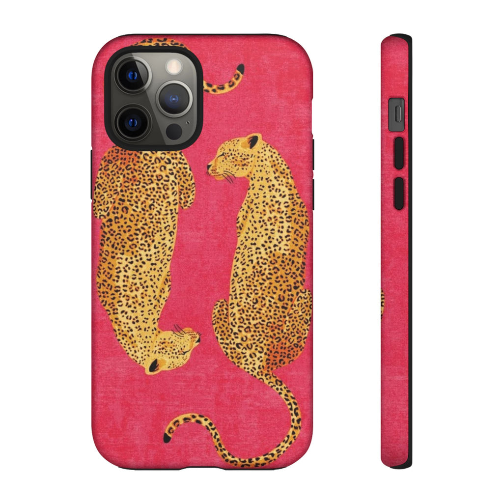Pink Leopard Phone Case – Bold Animal Print Protective Case