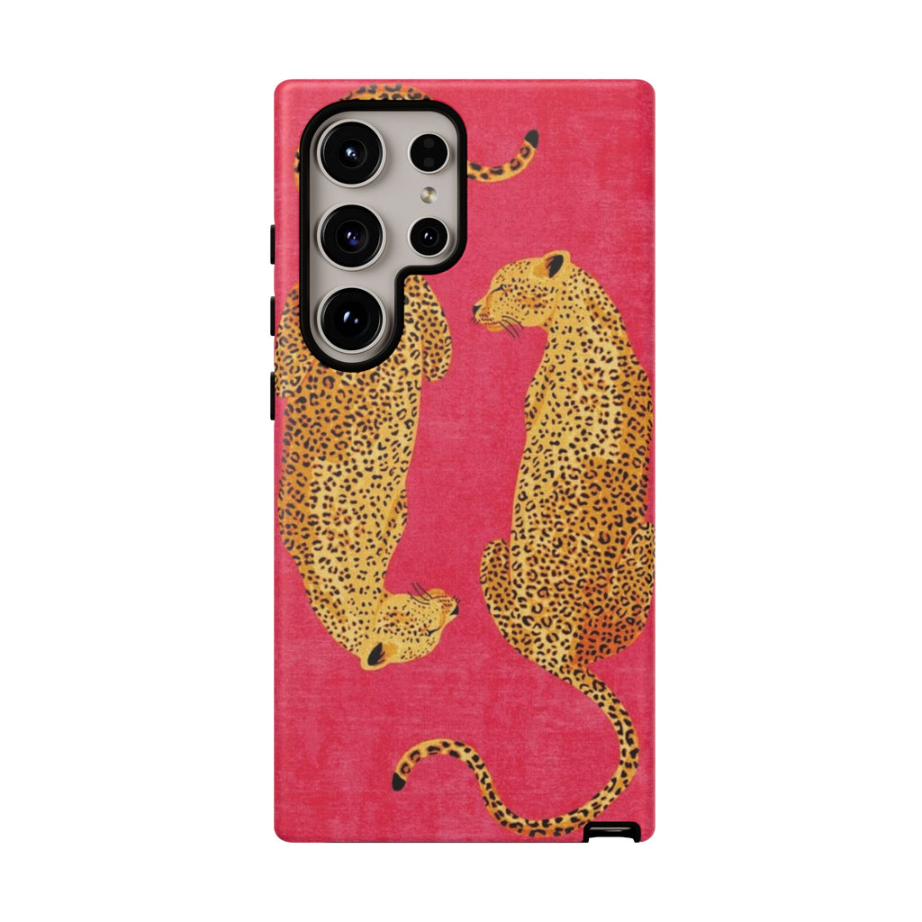 Pink Leopard Phone Case – Bold Animal Print Protective Case