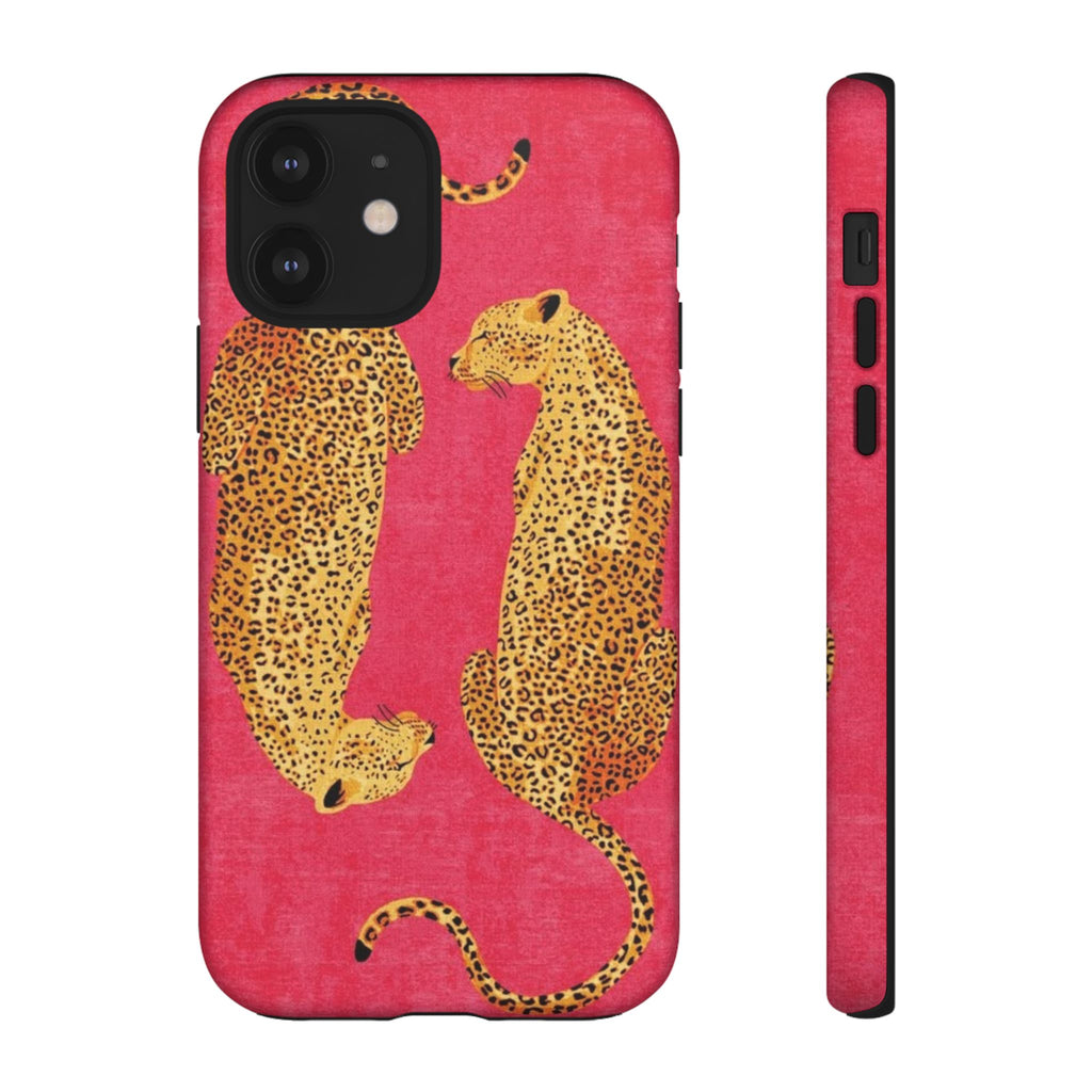 Pink Leopard Phone Case – Bold Animal Print Protective Case