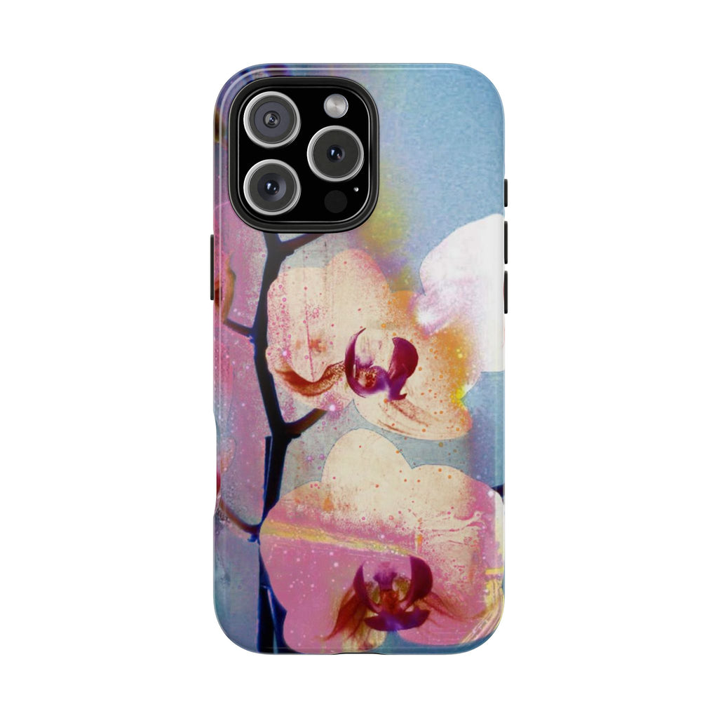 Orchid Tough Phone Case — Pastel Floral Protective Cover for iPhone & Android